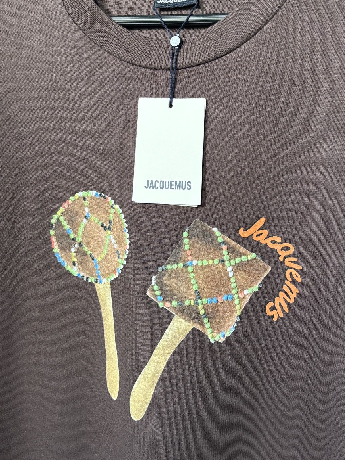 Jacquemus | Maraca Print Mocha Brown Logo Graphic Tee, Men's (Size Xxl) — image 3 of 6