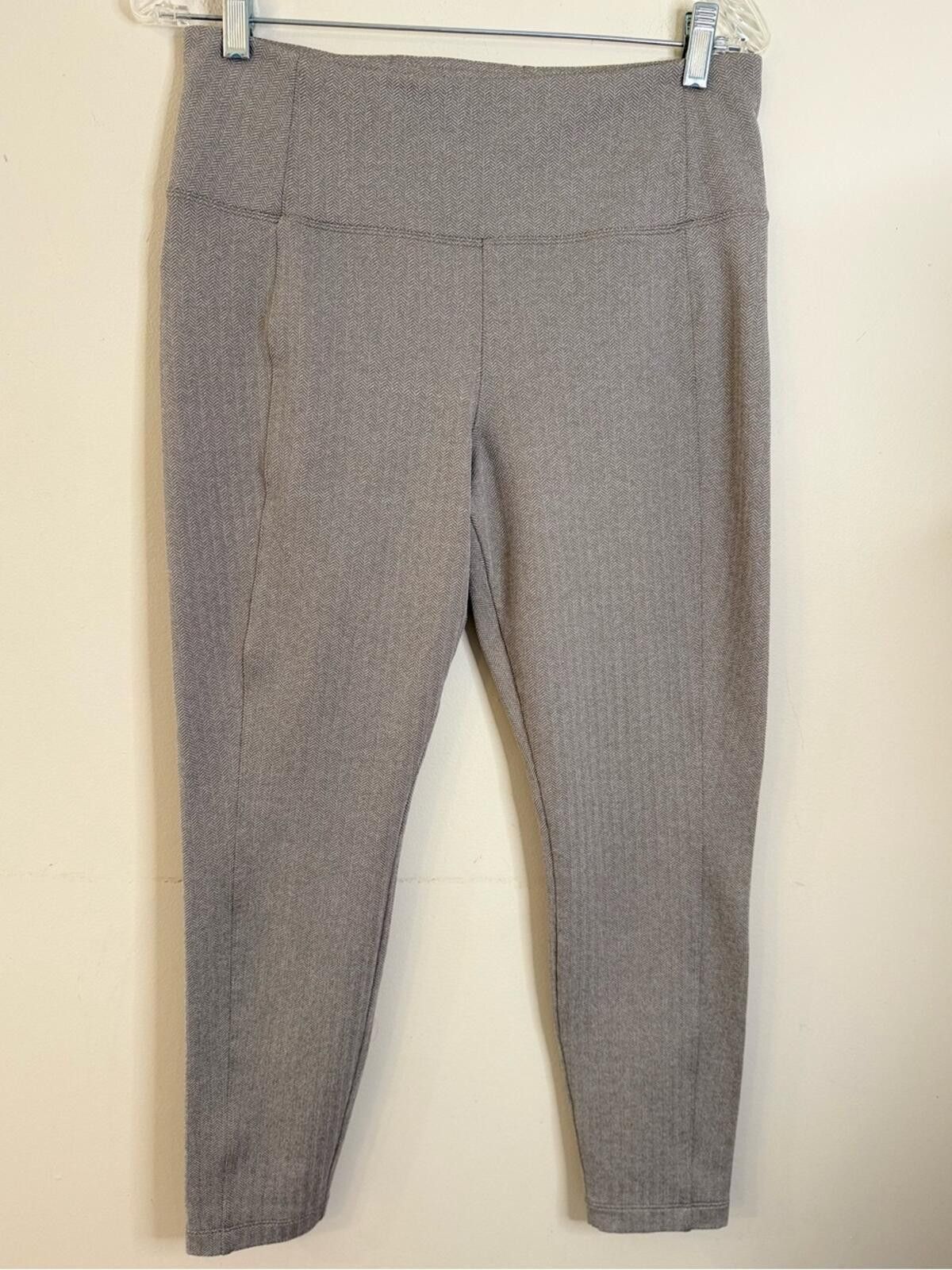 Other Athleta Delancey Herringbone Tight Legging gray/tan white LG Size 26" / US 2 / IT 38 - 1 Thumbnail