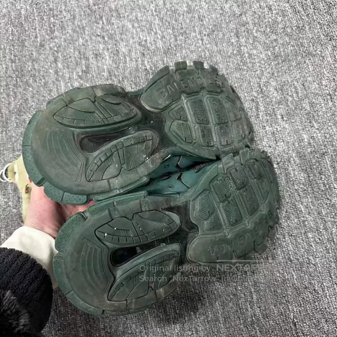 Japanese Brand Balenciaga Track 42 Green Sneakers. Size US 9 / EU 42 - 6 Thumbnail