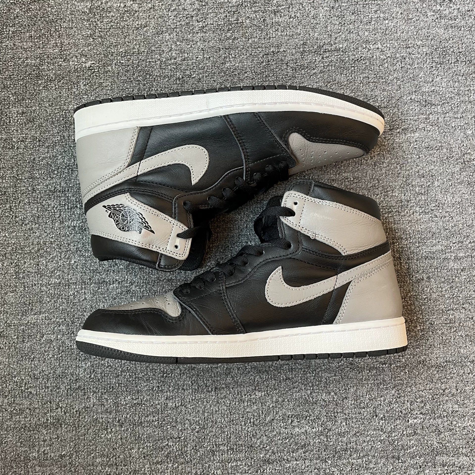 Nike Air Jordan 1 High Shadow Black/Gray 99 New No Box 42.5 Size US 9.5 / EU 42-43 - 5 Thumbnail