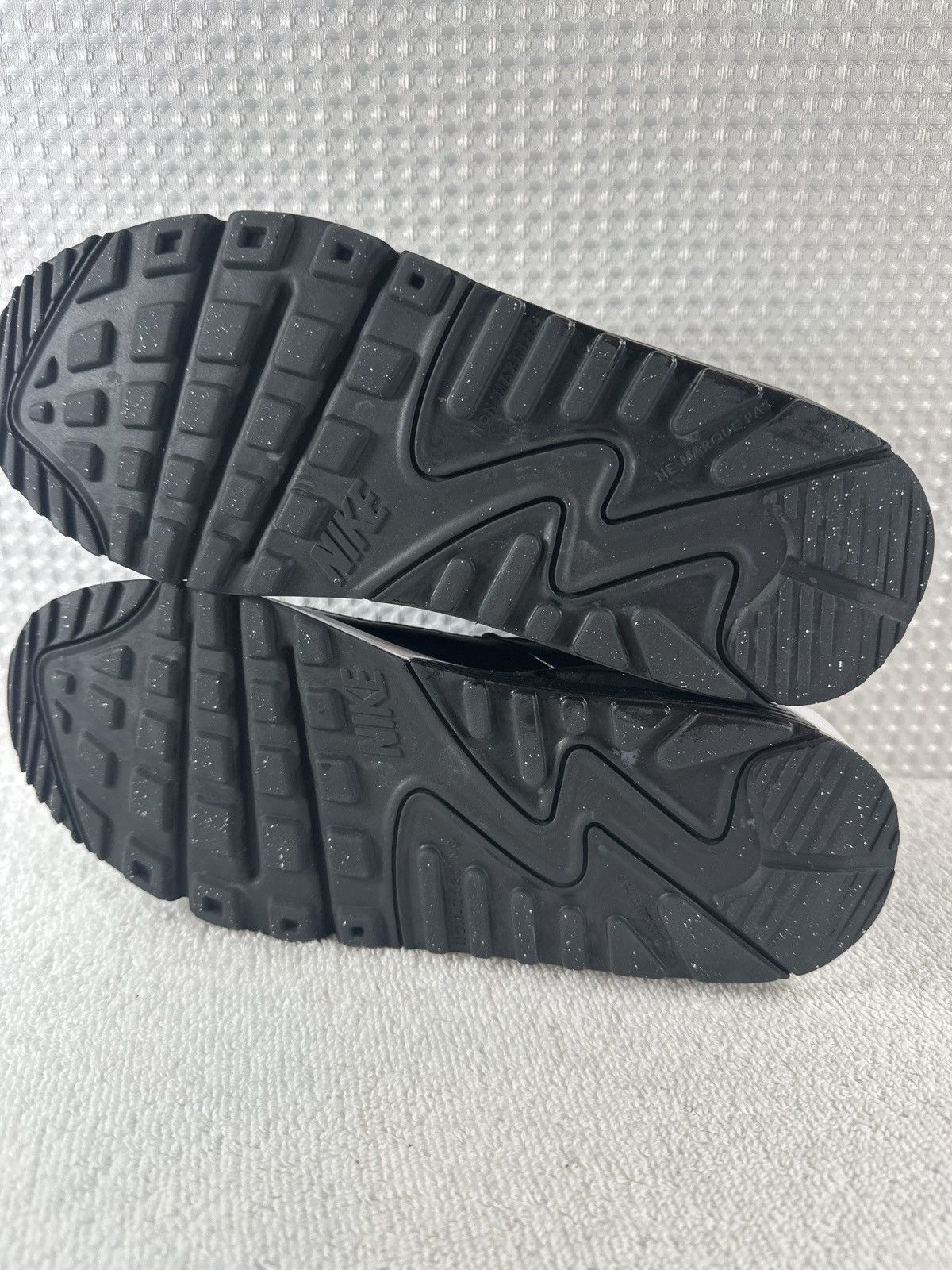 Nike Nike Air Max 90 Leather Black White Sneakers Athletic Shoes Size US 7.5 / IT 37.5 - 7 Thumbnail