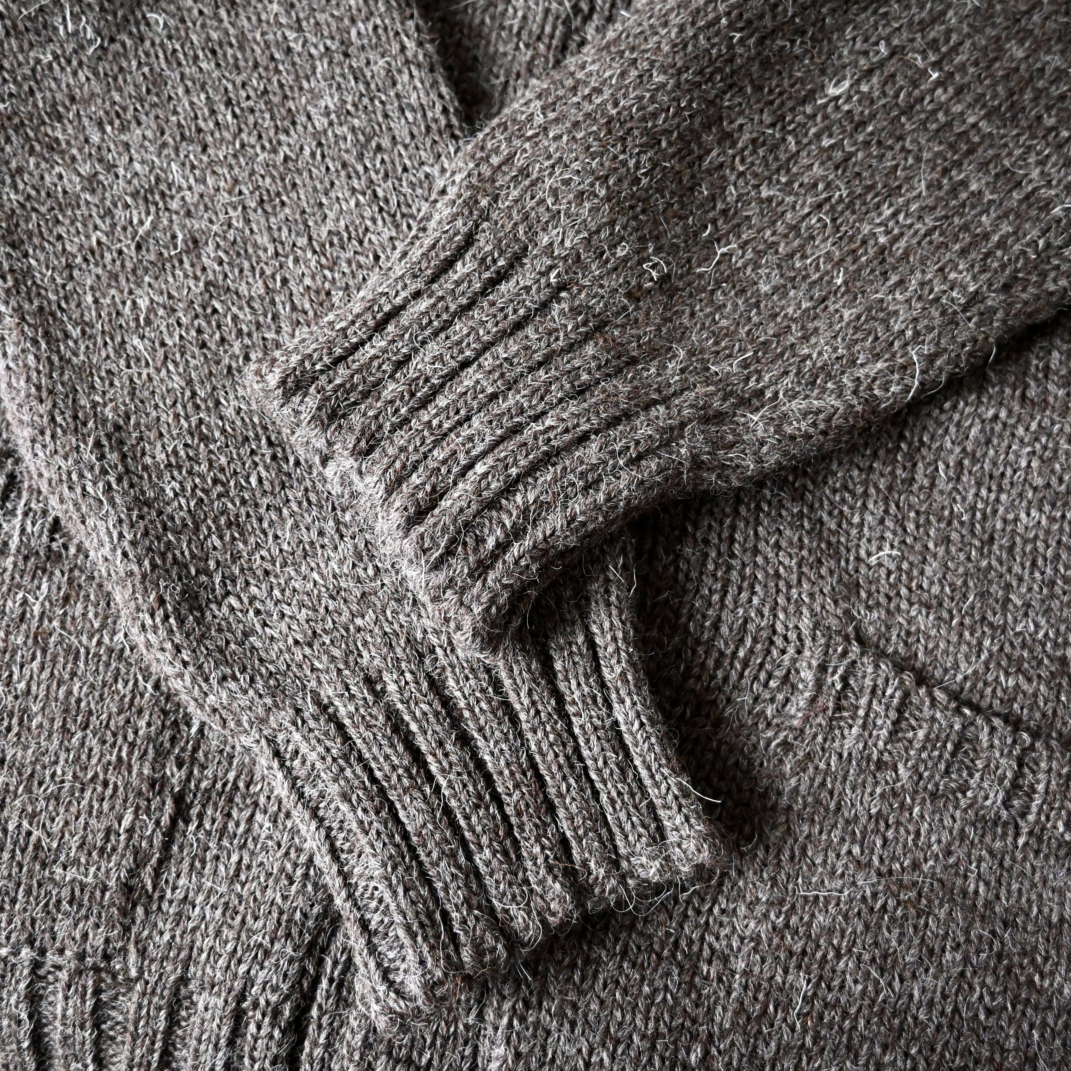Vintage VTG 1990s Stuart Austin heavy wool knit hoodie, made in UK Size US M / EU 48-50 / 2 - 12 Thumbnail