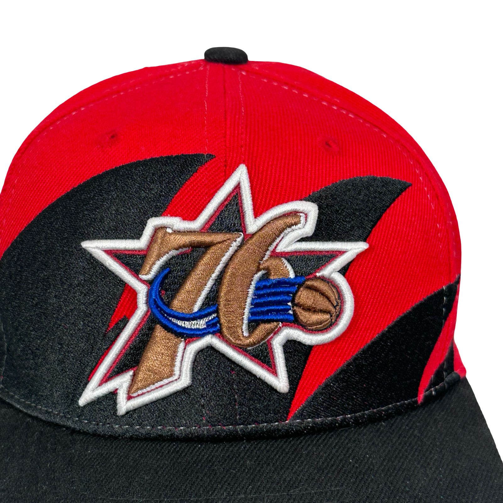 Mitchell & Ness Mitchell & Ness Philadelphia 76ers Snapback Cap Red Black Size ONE SIZE - 2 Thumbnail