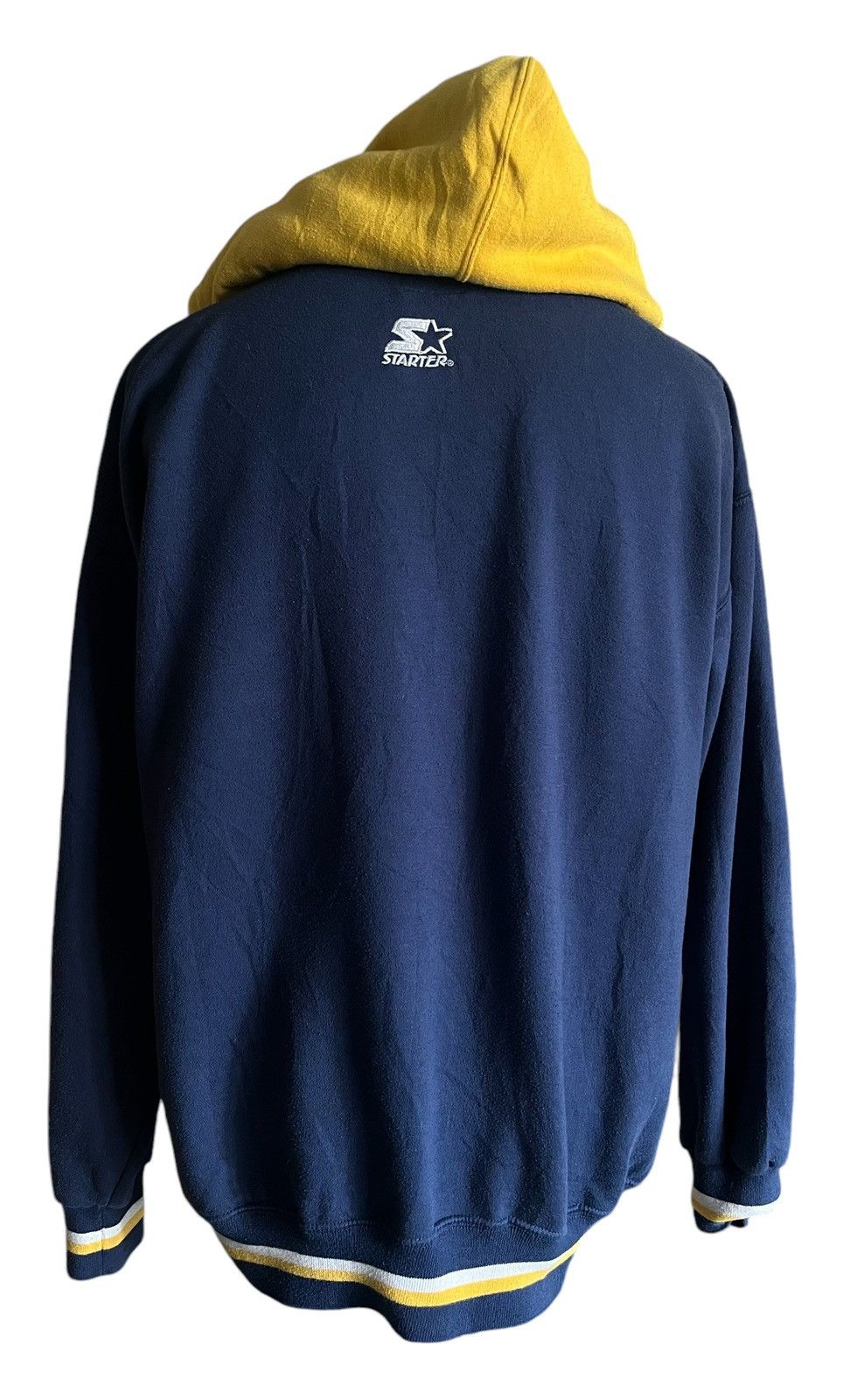 NCAA × Starter × Vintage 1990’s NCAA West Virginia Mountaineers Starter hoodie size L Size US L / EU 52-54 / 3 - 4 Thumbnail