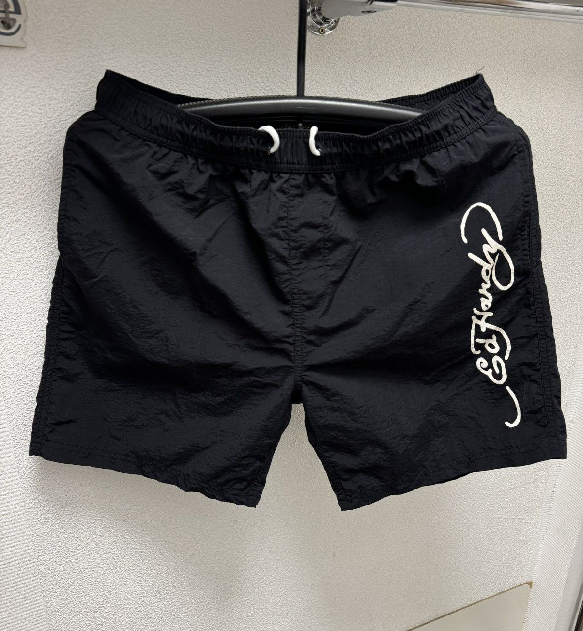 Ed Hardy Ed Hardy black nylon shorts M dz Size US 32 / EU 48 - 1 Thumbnail