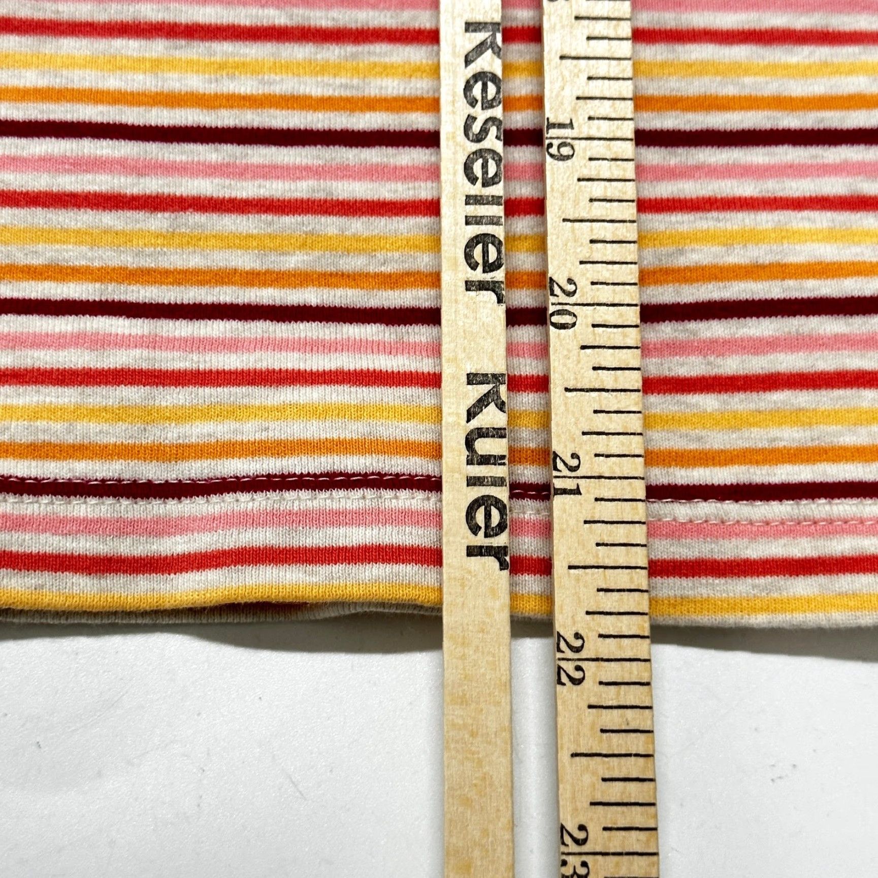 Eddie Bauer VINTAGE Eddie Bauer Tee Shirt L Red Pink Yellow Orange Short Sleeves V Neck 90s Women Size L / US 10 / IT 46 - 7 Thumbnail