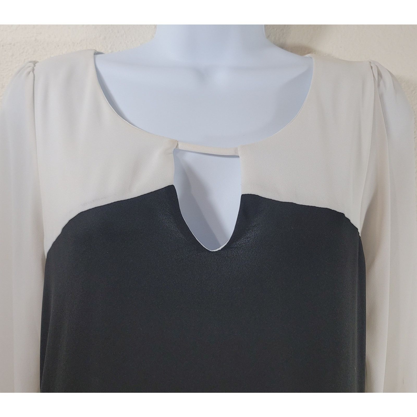 Other Alya Black White Keyhole Round Neck Shift Dress M Size M / US 6-8 / IT 42-44 - 5 Thumbnail