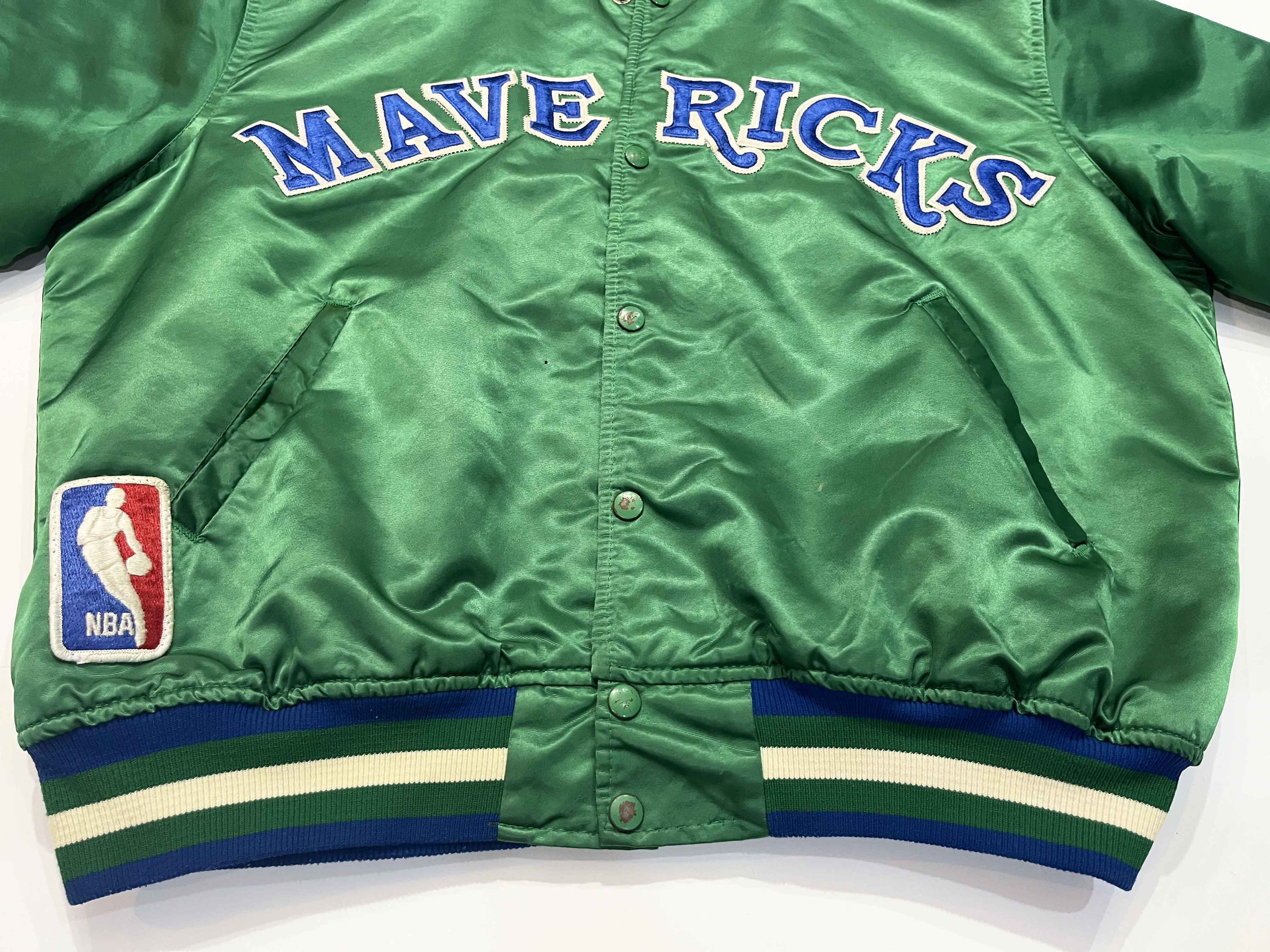 Starter Vintage Starter NBA Dallas Mavericks Bomber Satin Jacket Size US XL / EU 56 / 4 - 4 Thumbnail