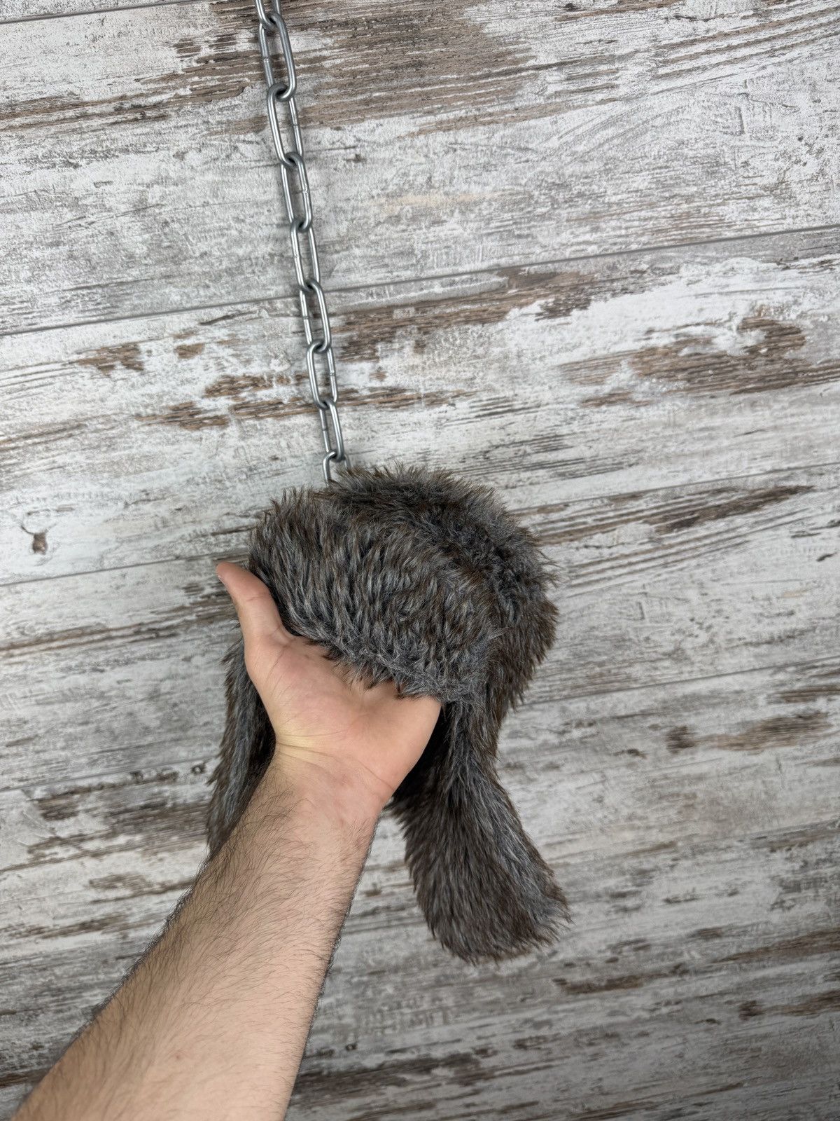 Lil Uzi Vert × Vintage Vintage Mask Fuzzy Faux Real Fur Trapper 90s USHANKA Mohair Size ONE SIZE - 2 Thumbnail