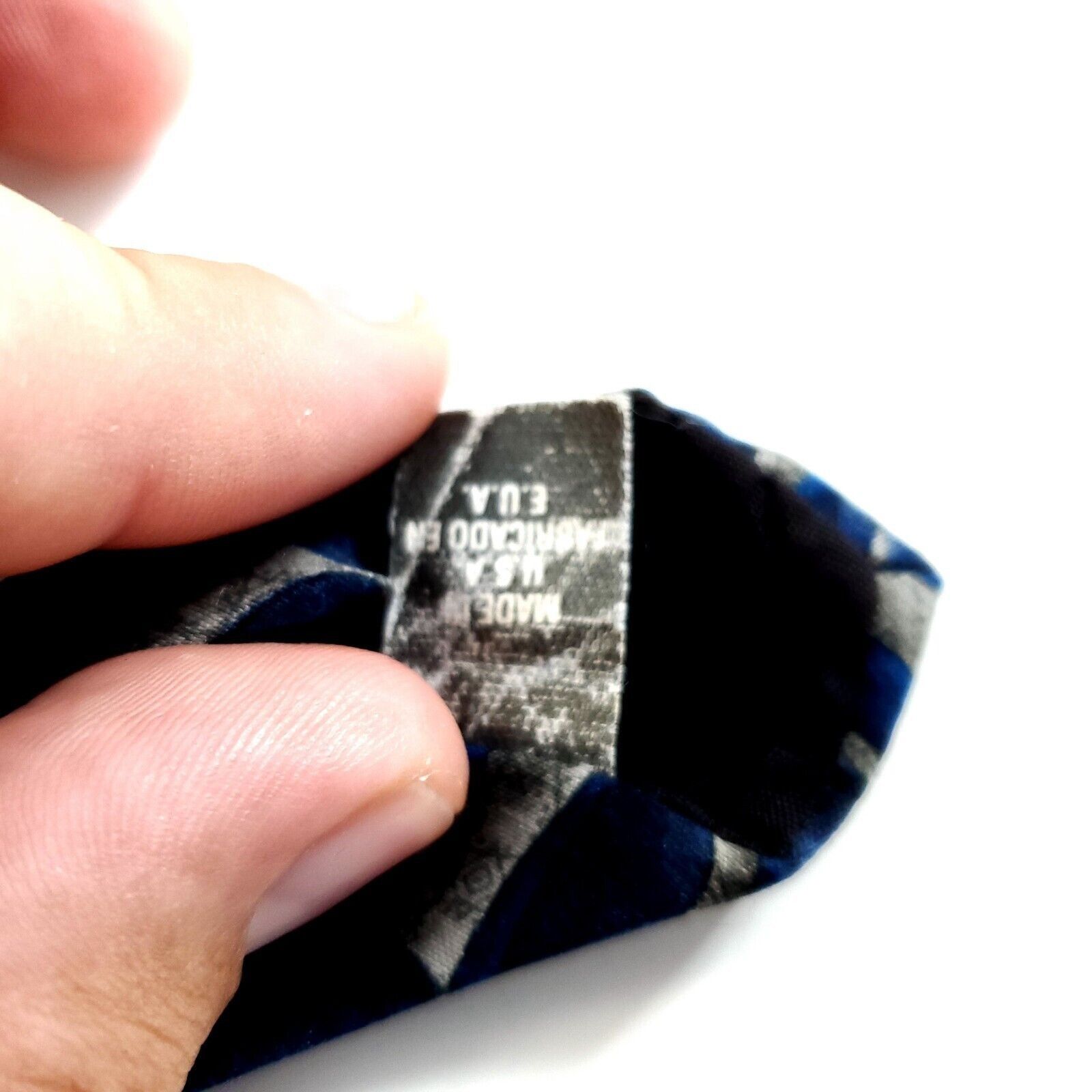 Puritan Puritan Polyester Tie Blue Abstract Tan Tie Size ONE SIZE - 4 Thumbnail