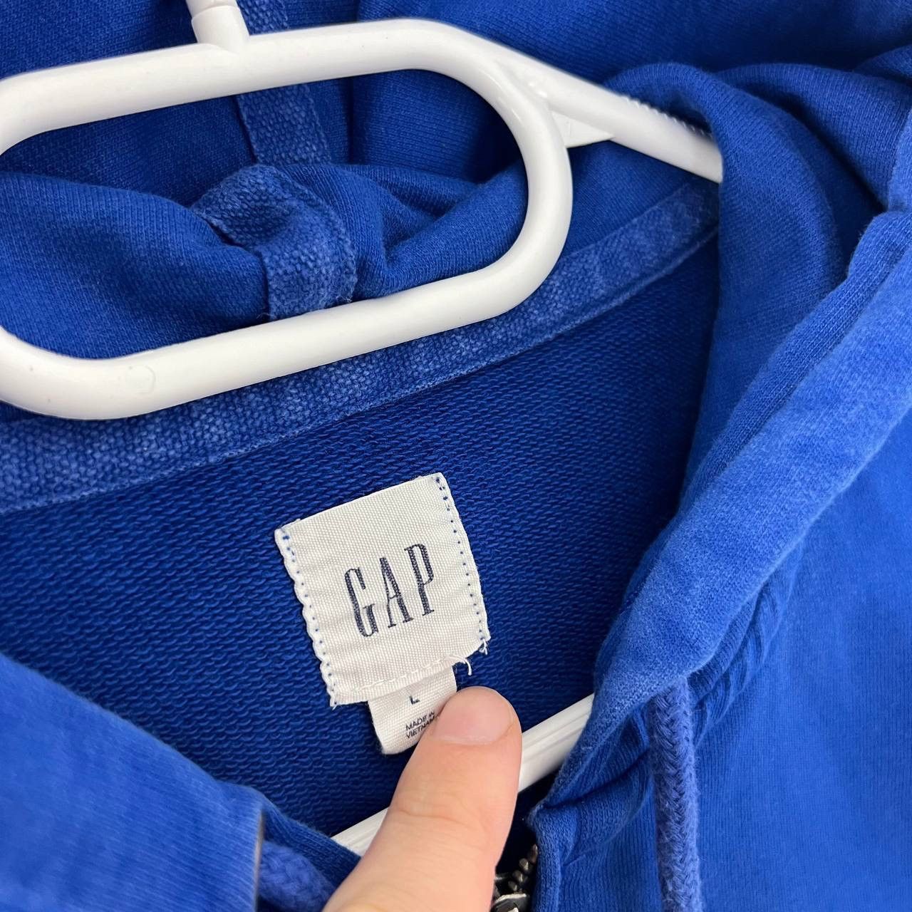 Gap Vintage Y2K GAP Big Embroidered Logo Zip Up Oversized Hoodie Size US L / EU 52-54 / 3 - 4 Thumbnail