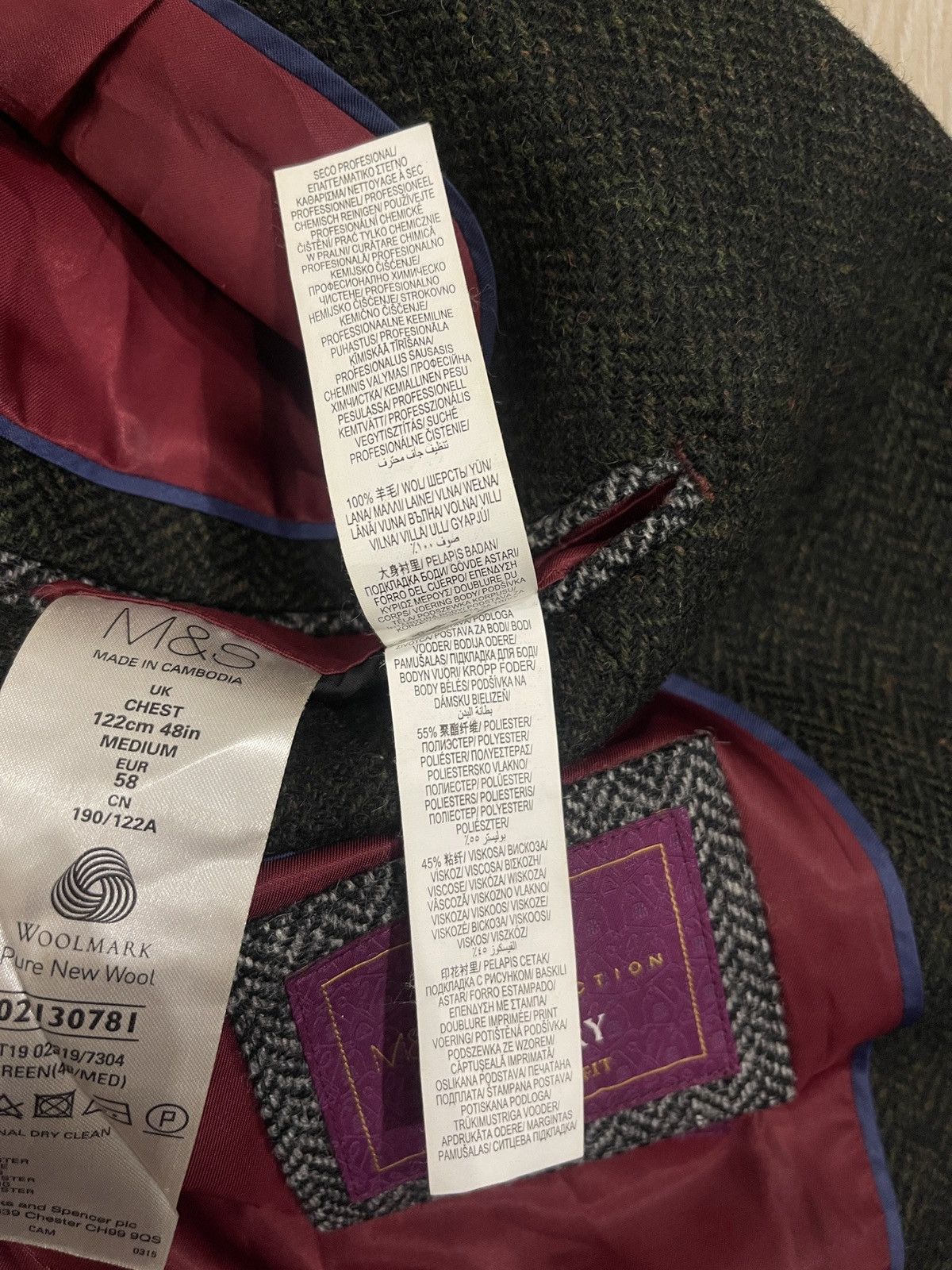 Marks & Spencer 🔥Marks spencer luxury wool blazer classic jacket 48R Size 48R - 8 Thumbnail