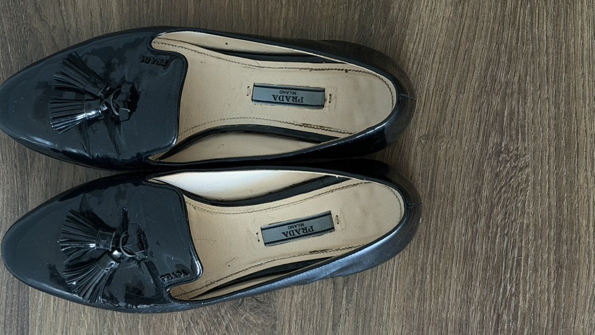 Prada Prada leather tassel loafers Size US 7.5 / IT 37.5 - 2 Thumbnail