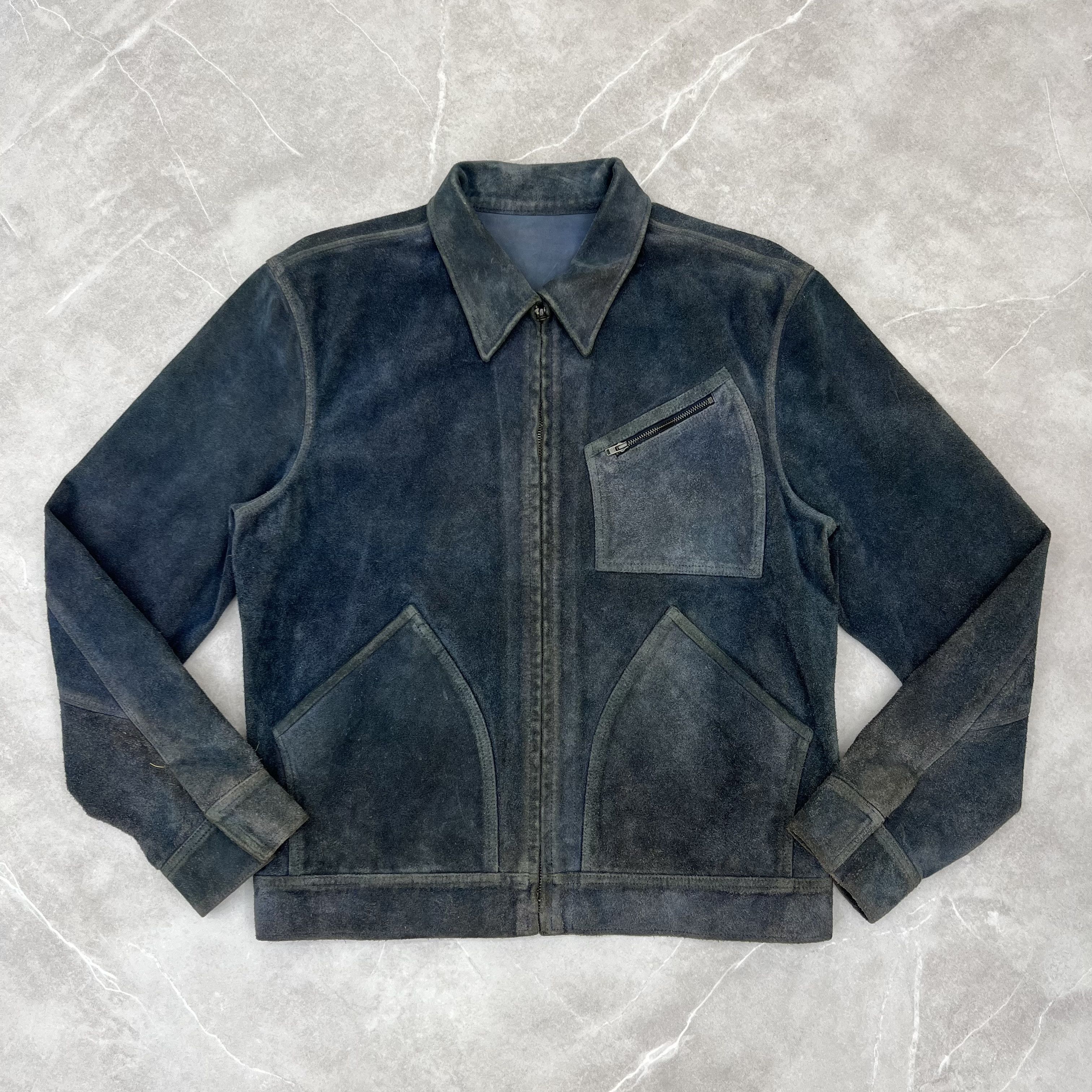 Other Roughout Cow Suede Western Leather Jacket Vintage Streetwear Size US M / EU 48-50 / 2 - 1 Thumbnail