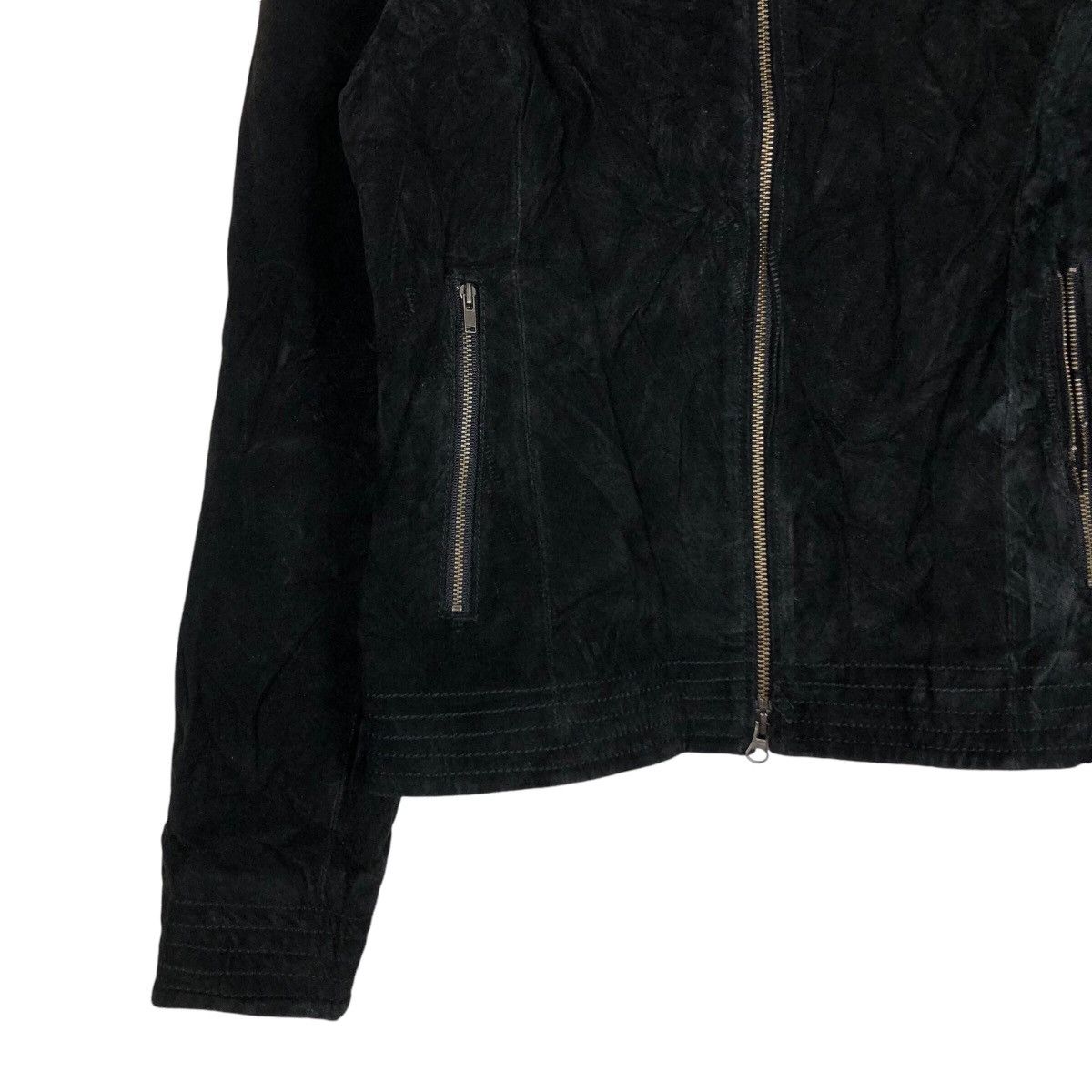 Japanese Brand 📌Vintage Cropped Leather Jacket Rule Issey Miyake Size US L / EU 52-54 / 3 - 5 Thumbnail