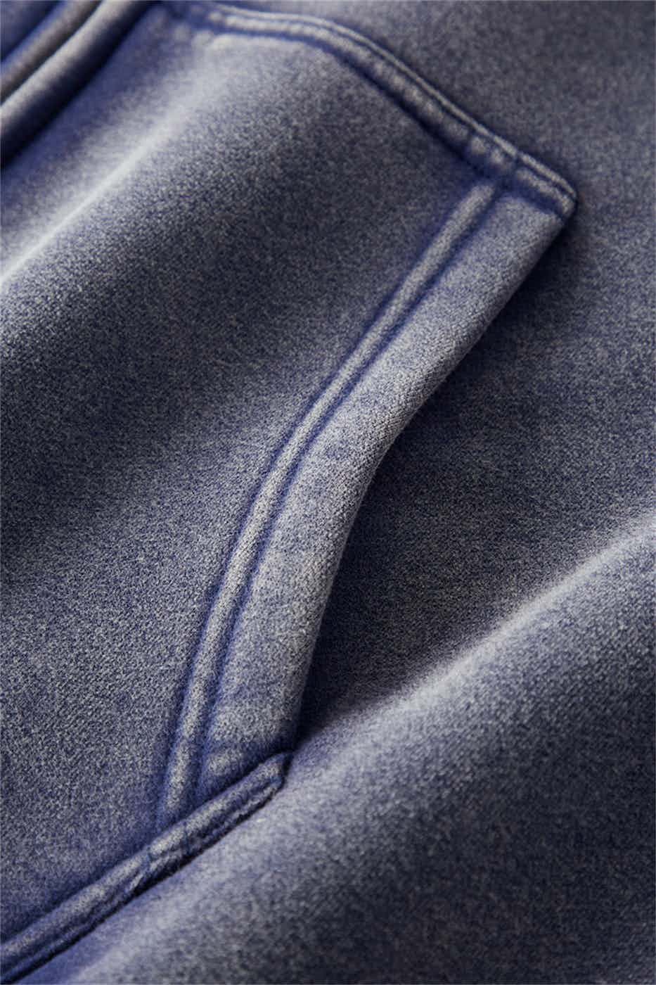 Japanese Brand × Vintage Navy blue Acid washed faded Zippered Oversized Hoodie Size US M / EU 48-50 / 2 - 8 Thumbnail