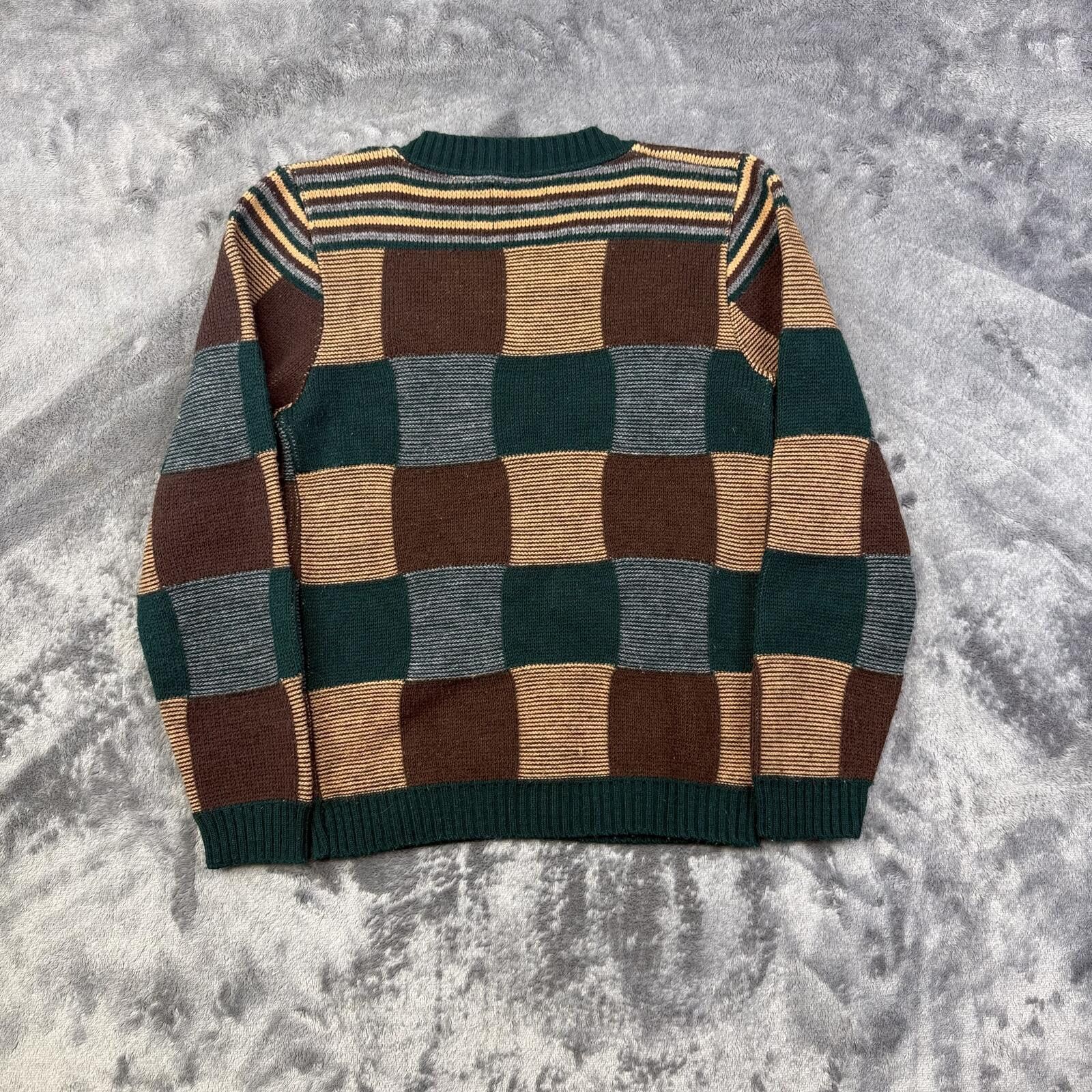 Other Hang Ups Vintage Checkered Kint Sweater Size US XS / EU 42 / 0 - 2 Thumbnail