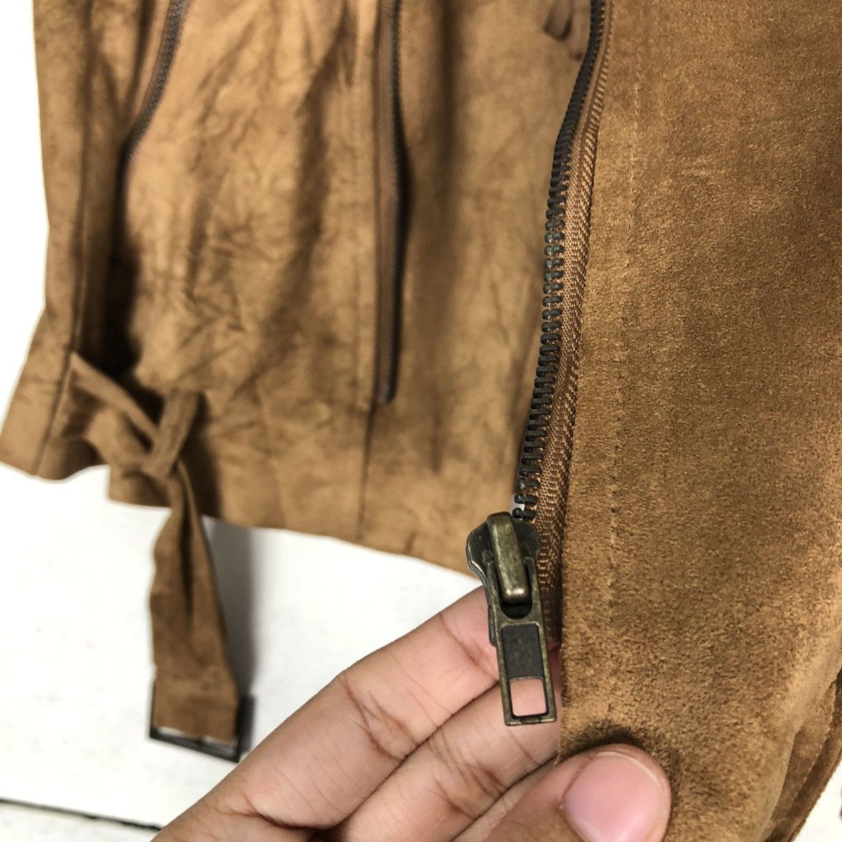 Japanese Brand 🔥Vtg Leather Jacket Biker Wear Bomdage Design Parachute Size US M / EU 48-50 / 2 - 14 Thumbnail