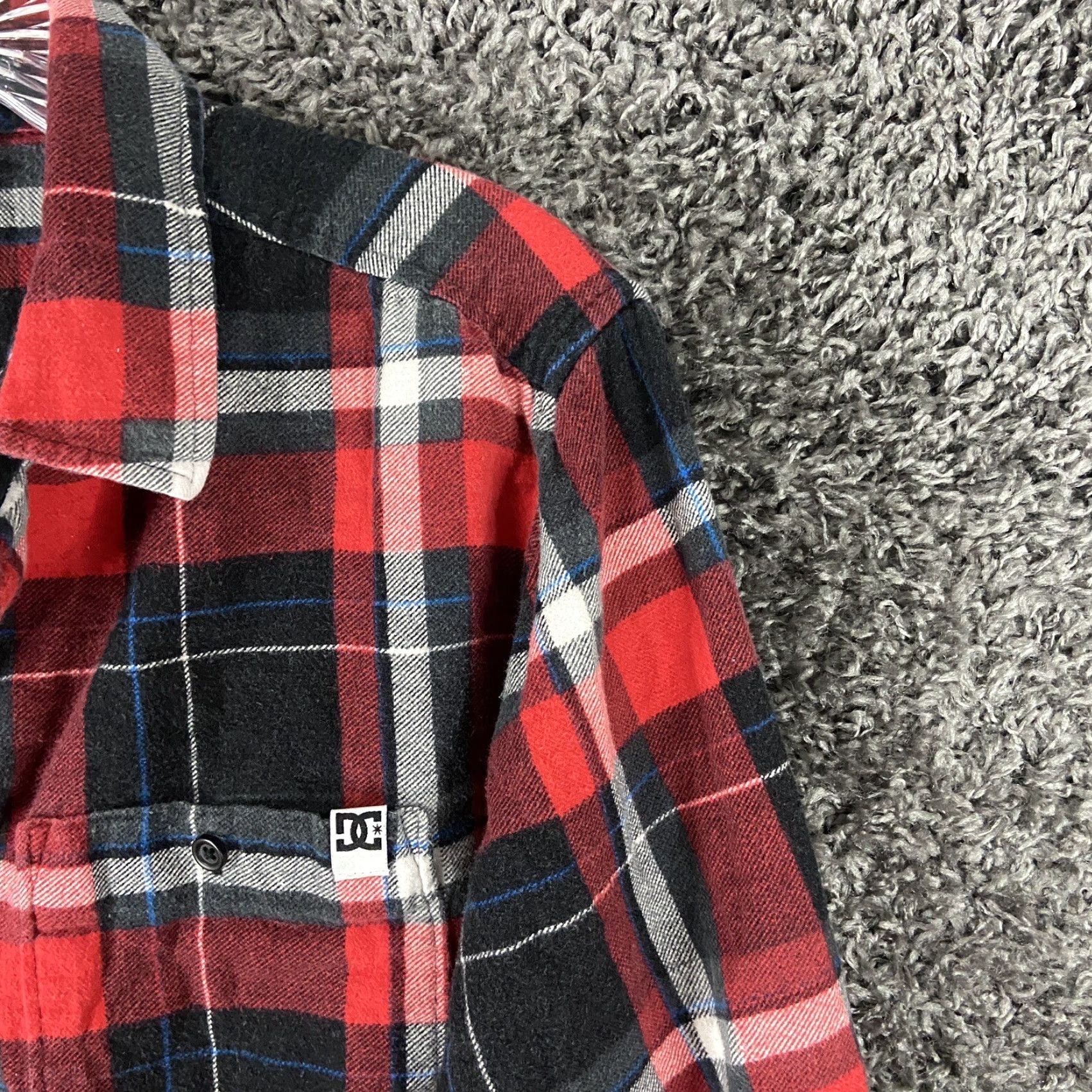Vintage DC Red Plaid Button-Up Shirt Men M Long Sleeve Red DC Size US M / EU 48-50 / 2 - 4 Thumbnail
