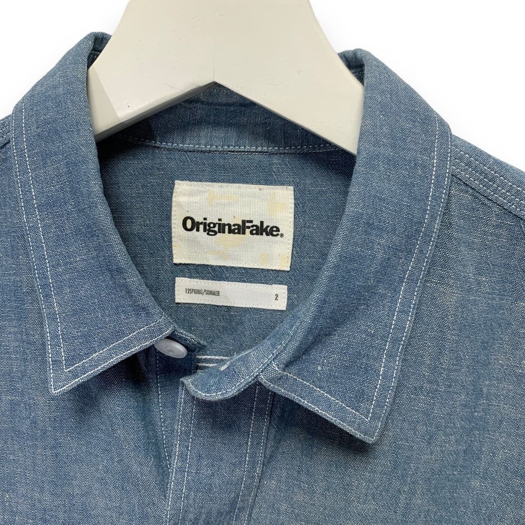 Kaws ORIGINAL FAKE ( KAWS ) 12SS CHAMBRAY X BD L/S SHIRT Size US M / EU 48-50 / 2 - 4 Thumbnail