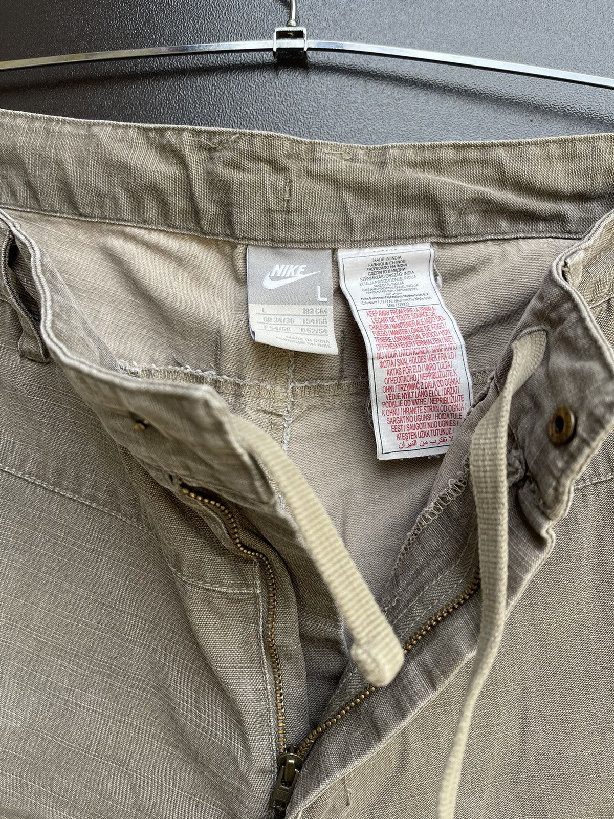 Vintage Nike Cargo Utility Shorts Mens Size L Olive Cotton Pockets Size US 34 / EU 50 - 6 Thumbnail