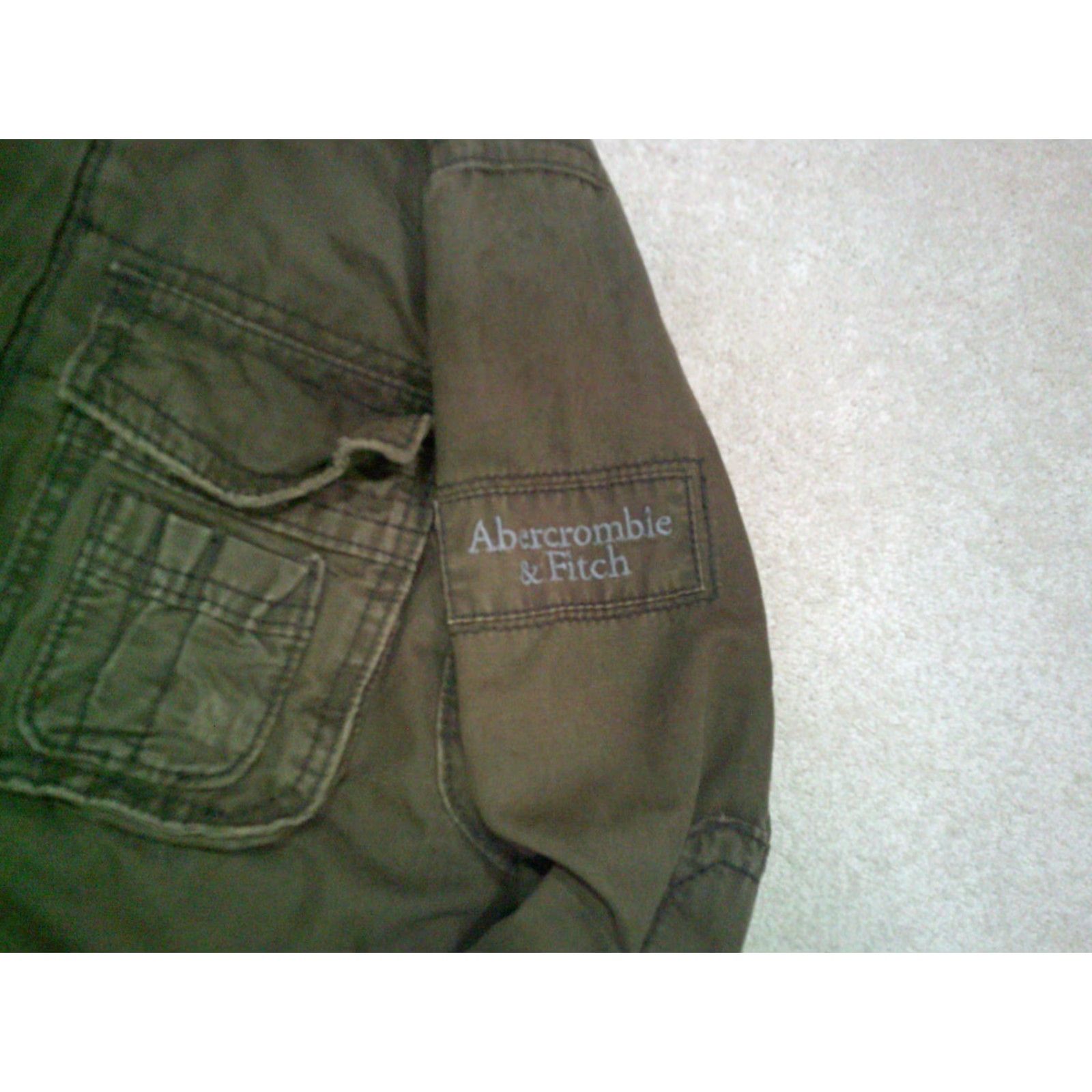 Abercrombie & Fitch Abercrombie & Fitch Redfield Utility Jacket Mens Small Green Military Blanket Size US S / EU 44-46 / 1 - 5 Thumbnail