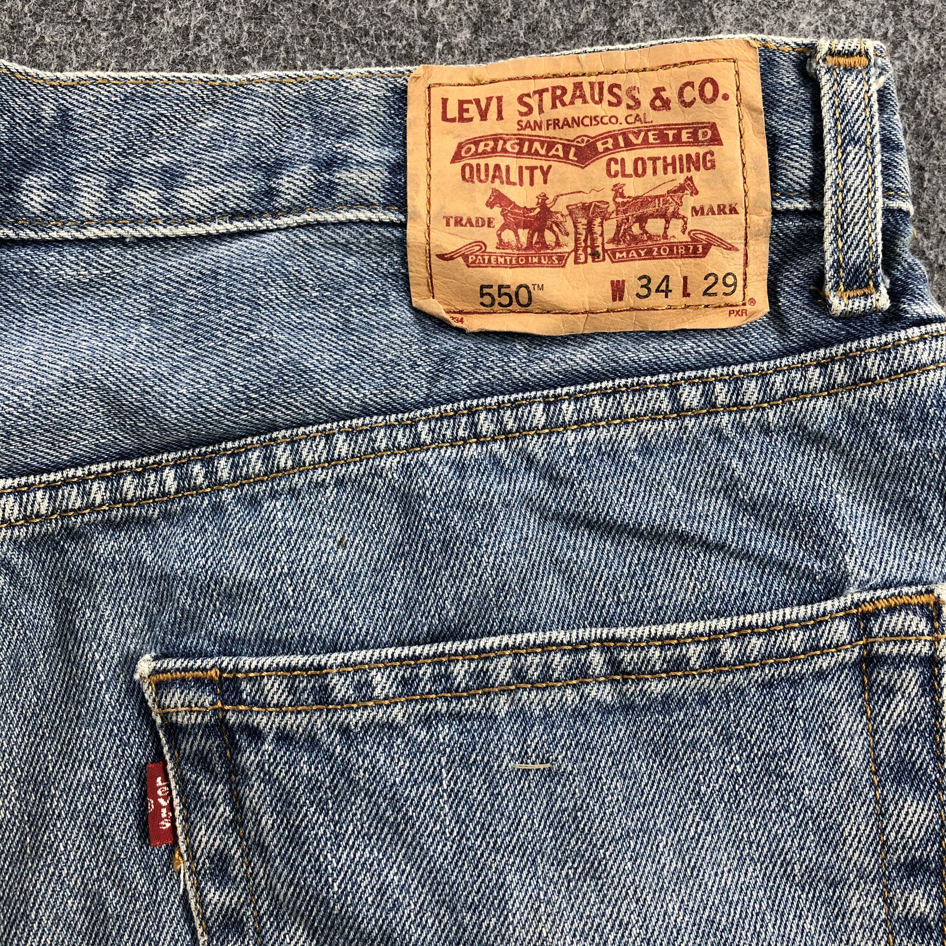 Levi's Rusty Vintage Levis Jeans Lot 550 Faded Blue Denim-J1001 Size US 36 / EU 52 - 5 Thumbnail