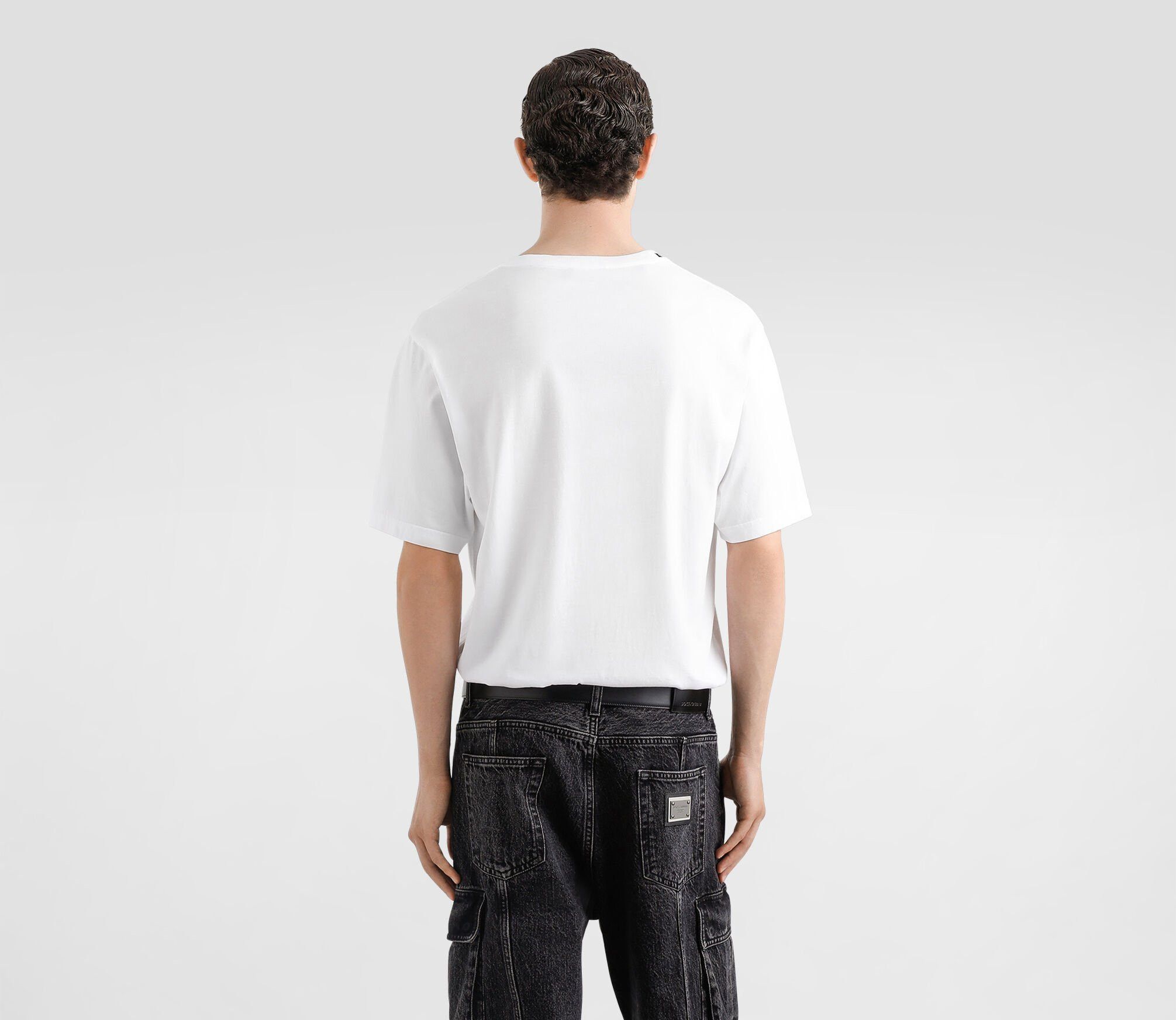 Other Hand & Coffee Print Cotton T-Shirt – Minimalist Graphic Tee Size US M / EU 48-50 / 2 - 3 Thumbnail