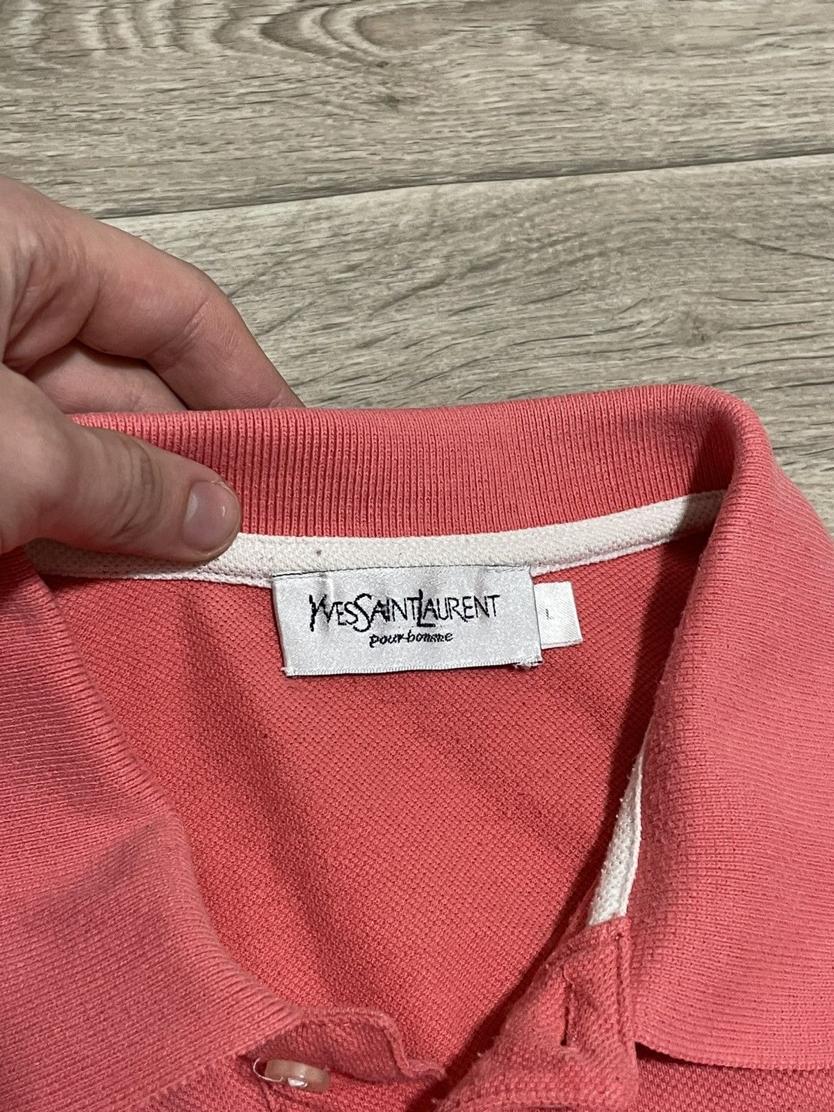 Vintage × Yves Saint Laurent Vintage YSL Yves Saint Laurent polo t shirt Size US L / EU 52-54 / 3 - 4 Thumbnail