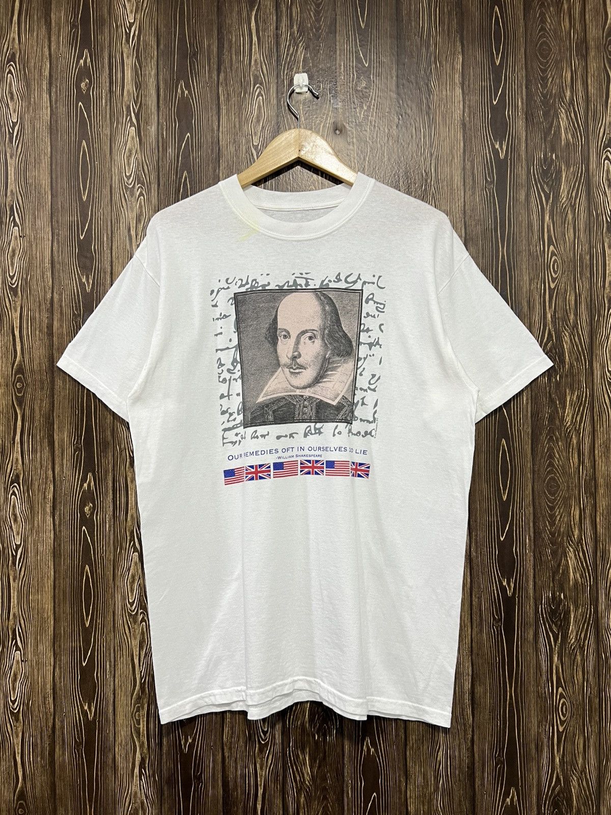 Vintage Vintage Art William Shakespeare Tshirt Size US L / EU 52-54 / 3 - 1 Thumbnail