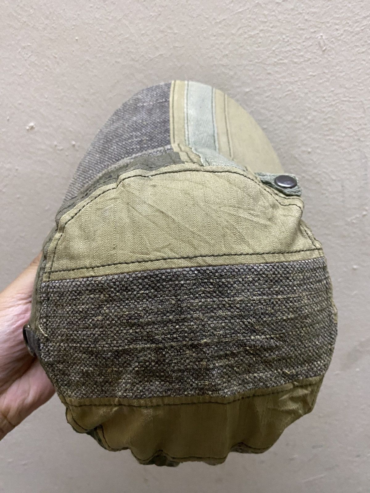 If Six Was Nine × Japanese Brand × Vintage Patchy Seam Vintage Grace Millitary Style Cap Hat Size ONE SIZE - 7 Thumbnail
