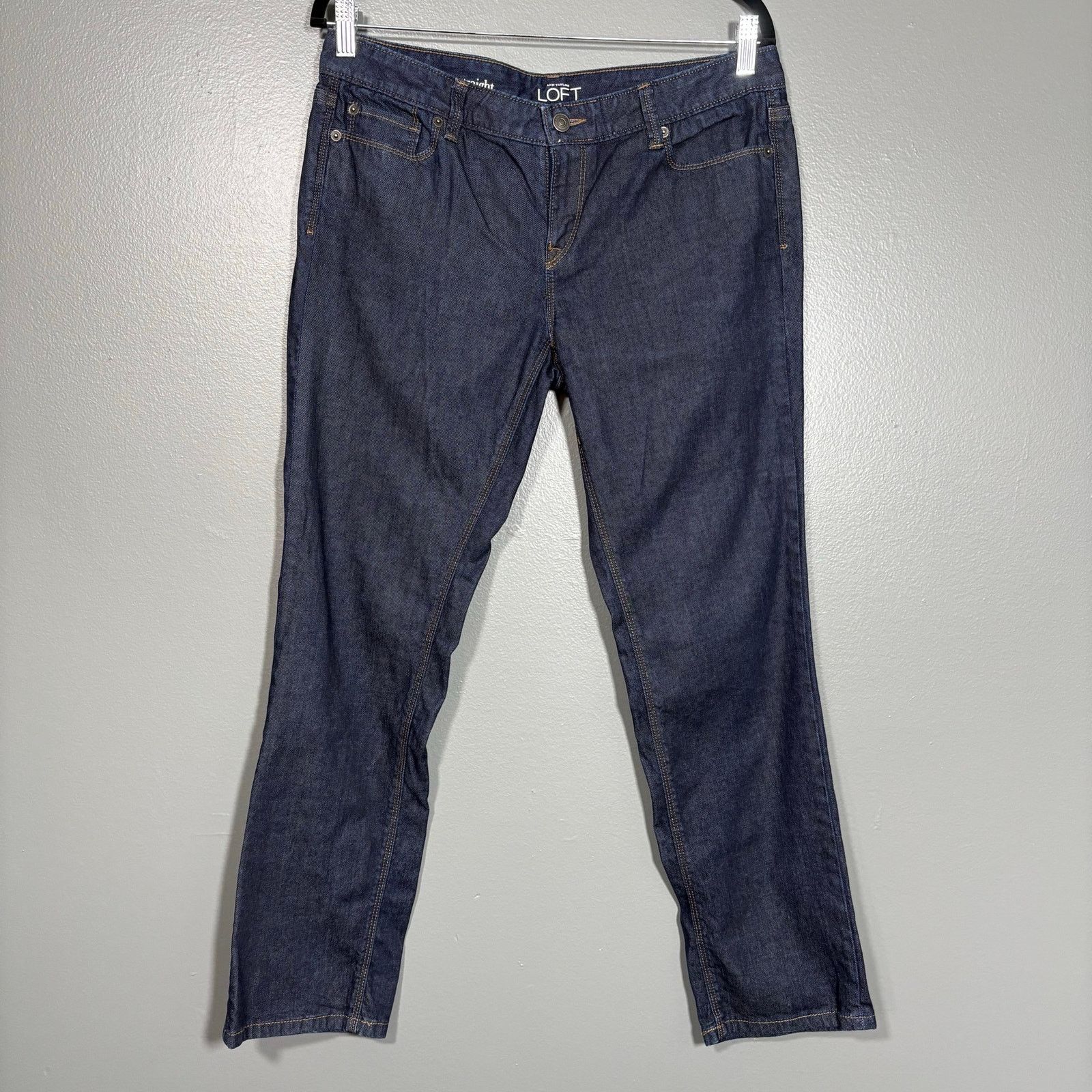 Loft Ann Taylor LOFT Modern Straight Low Rise Mom Jeans - 10P Size 32" / US 10 / IT 46 - 1 Thumbnail