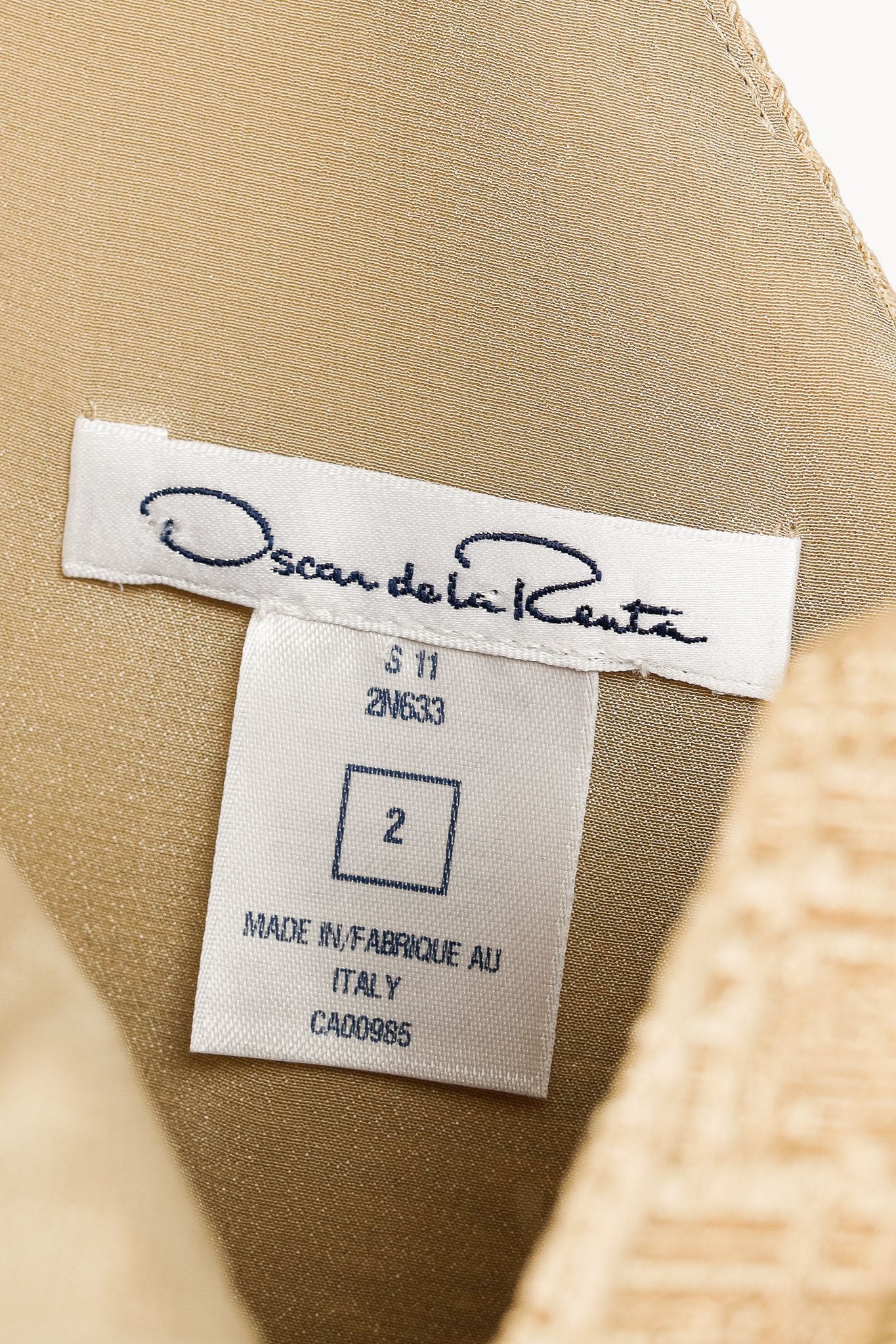 Oscar De La Renta Oscar de la Renta SS/11 Jacquard Sleeveless Pleated Dress Size XS / US 0-2 / IT 36-38 - 4 Thumbnail