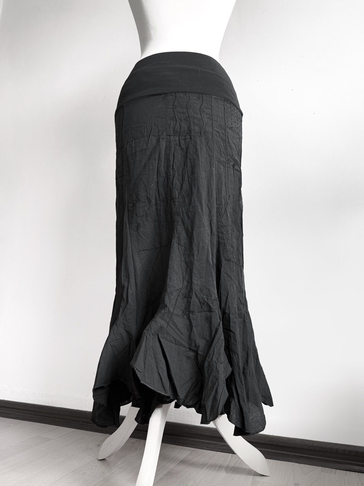 Vintage Maxi asymmetrical witchy skirt Size 26" / US 2 / IT 38 - 3 Thumbnail