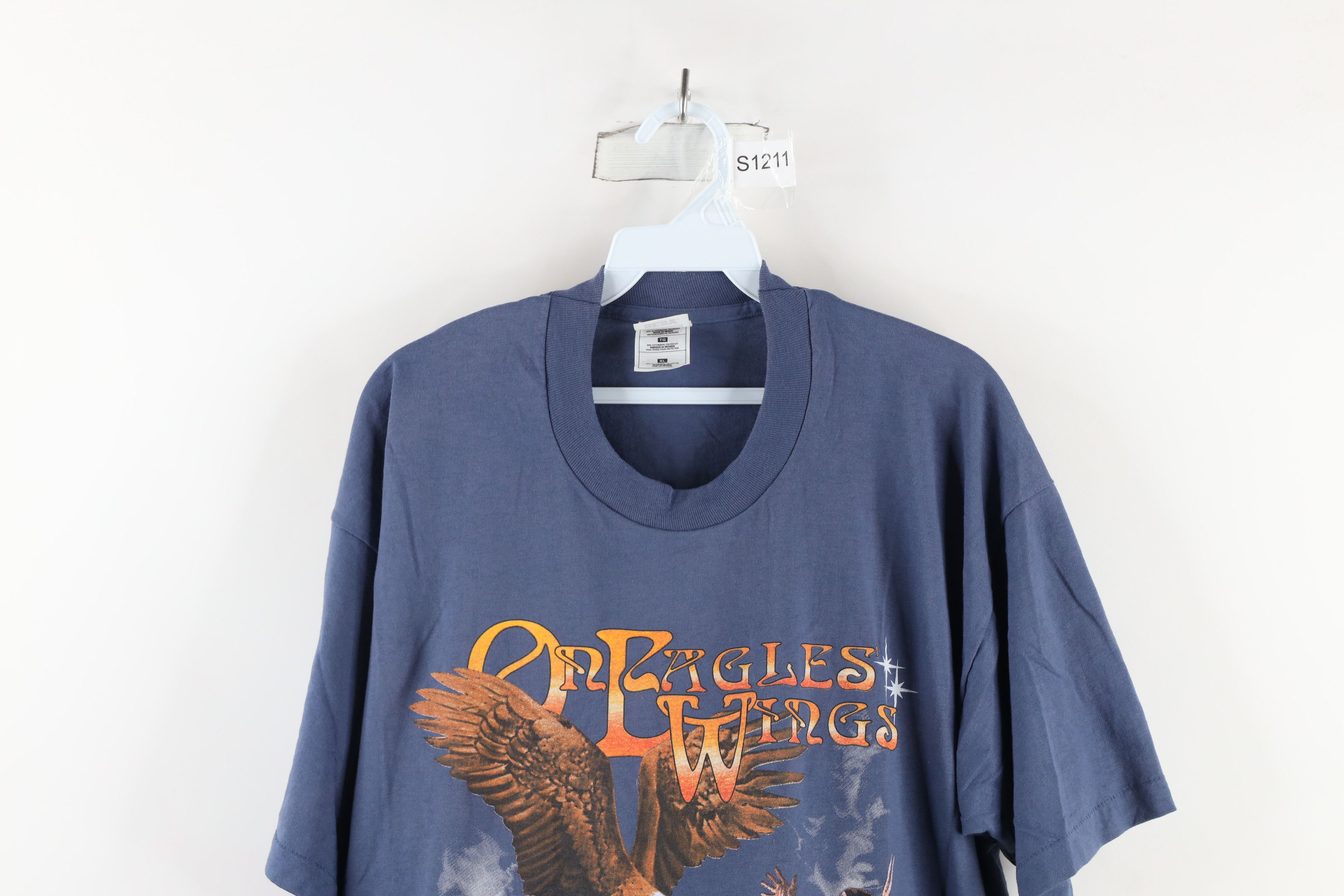 Vintage Vintage 90s On Eagles Wings Scout Reservation T-Shirt Size US XL / EU 56 / 4 - 2 Thumbnail
