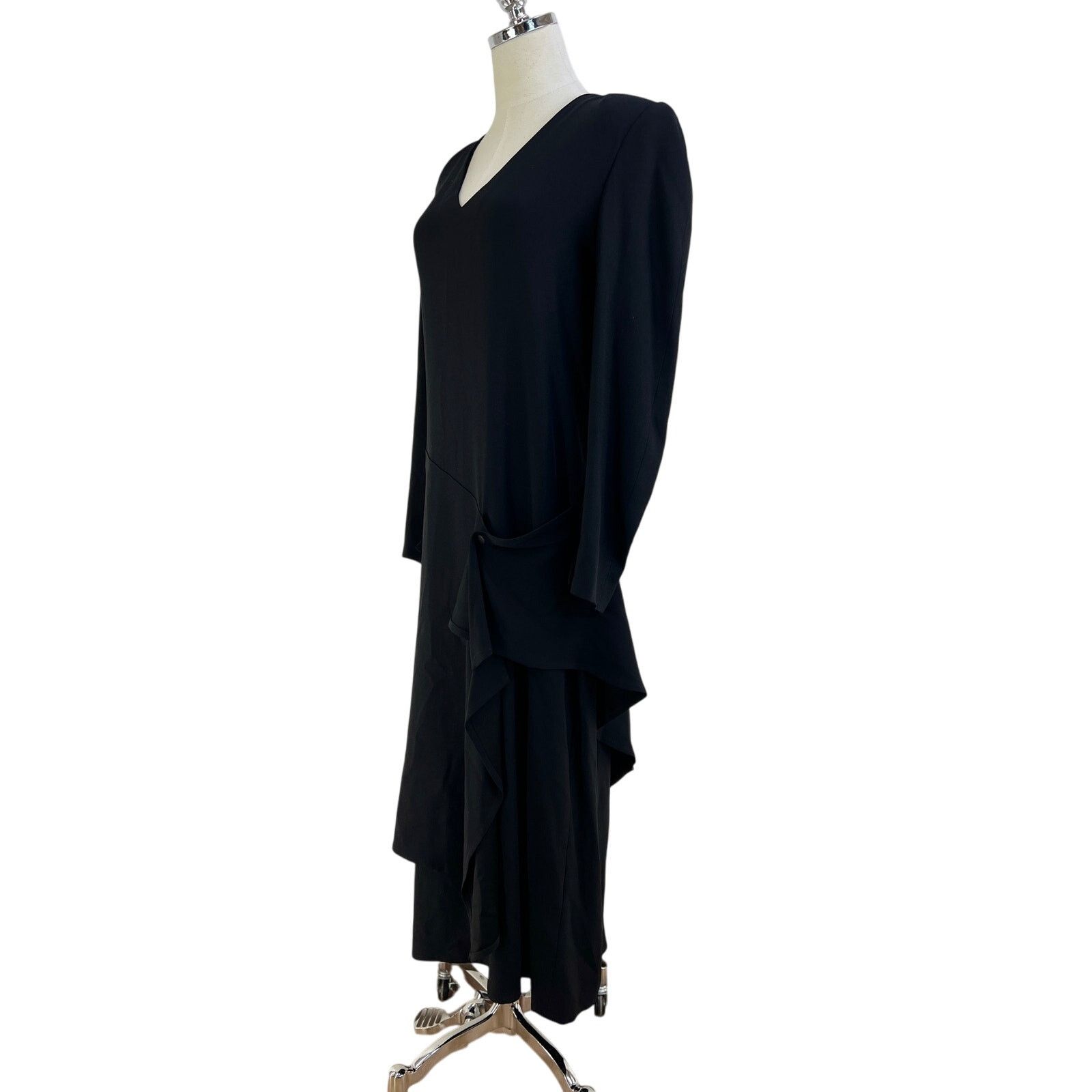 Sonia Rykiel Sonia Rykiel Black Dress Colitti Collection Long Sleeves Size M / US 6-8 / IT 42-44 - 5 Thumbnail