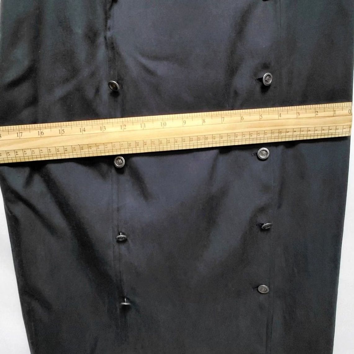 DKNY DKNY Silk Blend Cotton Blend Button Skirt Gray Solid Regular Size 12 Women Midi A-Line Buttoned Dry Clean Only 12 Womens Size 34" / US 12 / IT 48 - 8 Thumbnail