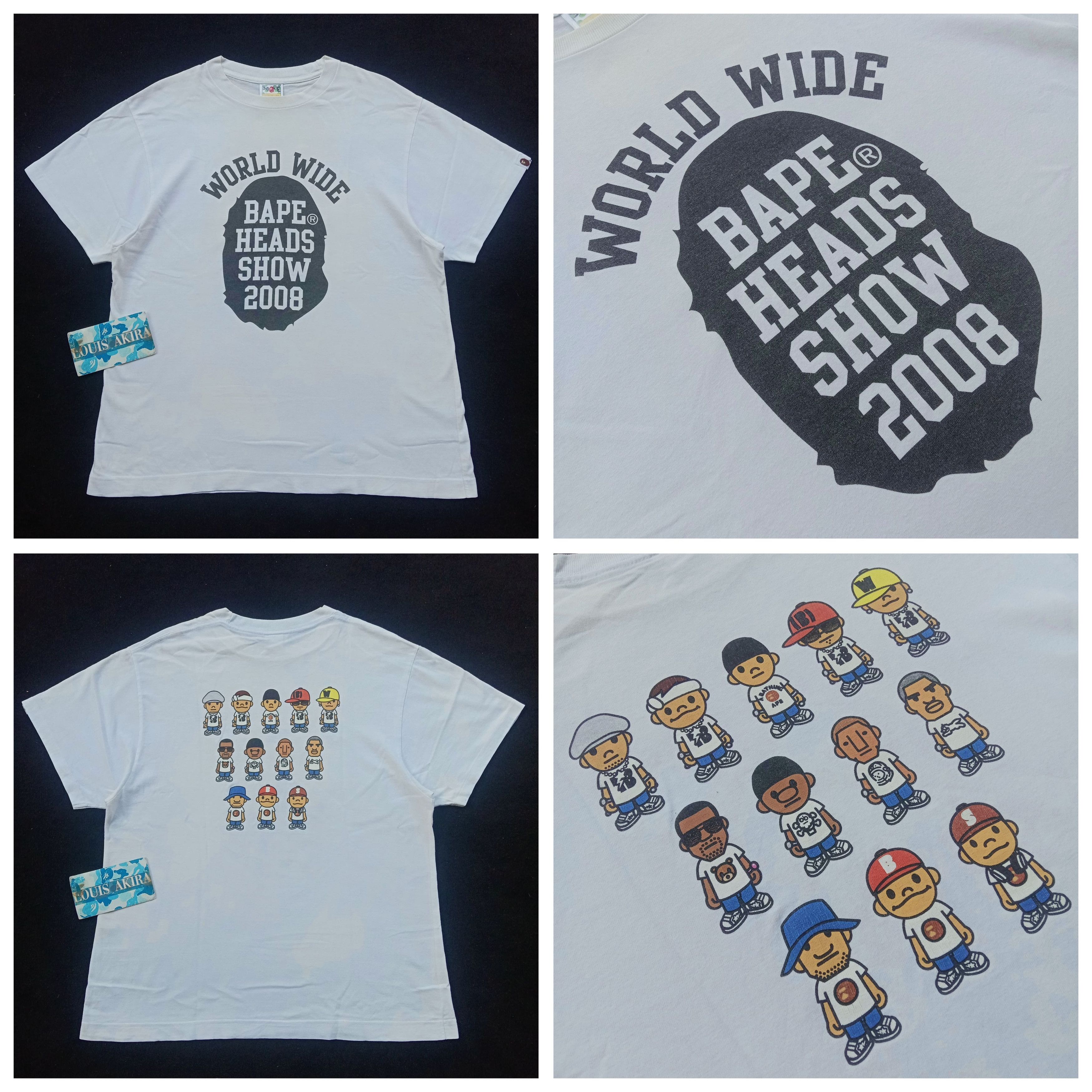 Bape 2008 Heads Show Tee | Grailed