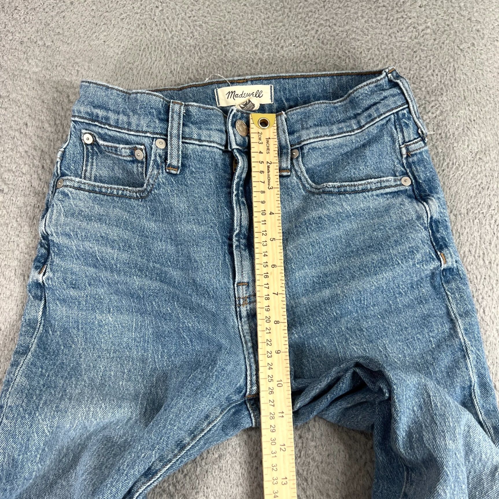 Madewell VINTAGE Madewell Women’s Jeans Tapered Fit High Rise Light Wash 27Inch Size 27" / US 4 / IT 40 - 4 Thumbnail