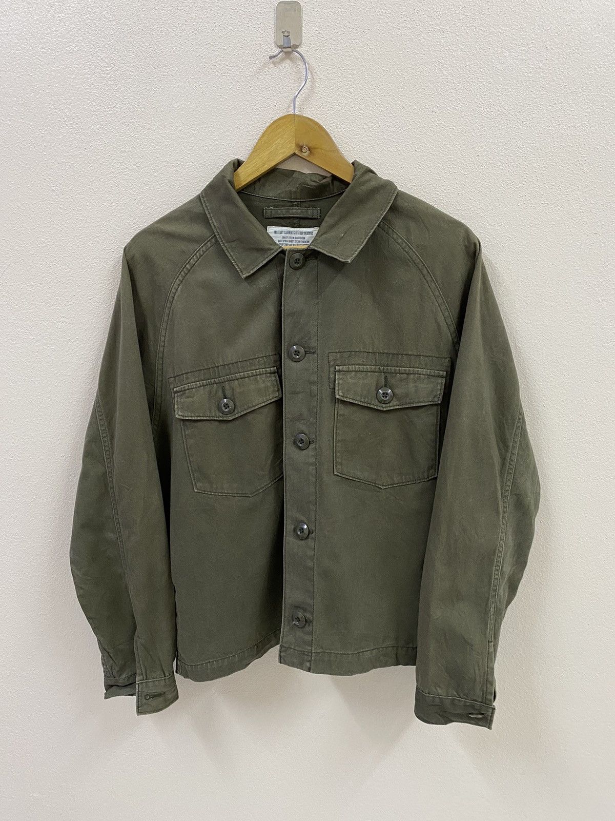 Vintage Vtg Military Shirt Button Up Size US M / EU 48-50 / 2 - 2 Thumbnail