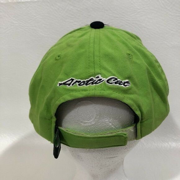 Other Arctic Cat X-Fire Ball Cap Neon Green Black Adjustable Embro Size ONE SIZE - 3 Thumbnail