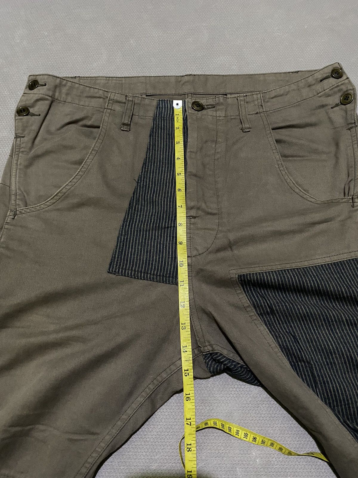CABANE de ZUCCa × Issey Miyake × Japanese Brand Cabane de Zucca issey miyake Patchwork Pants Size US 34 / EU 50 - 11 Thumbnail