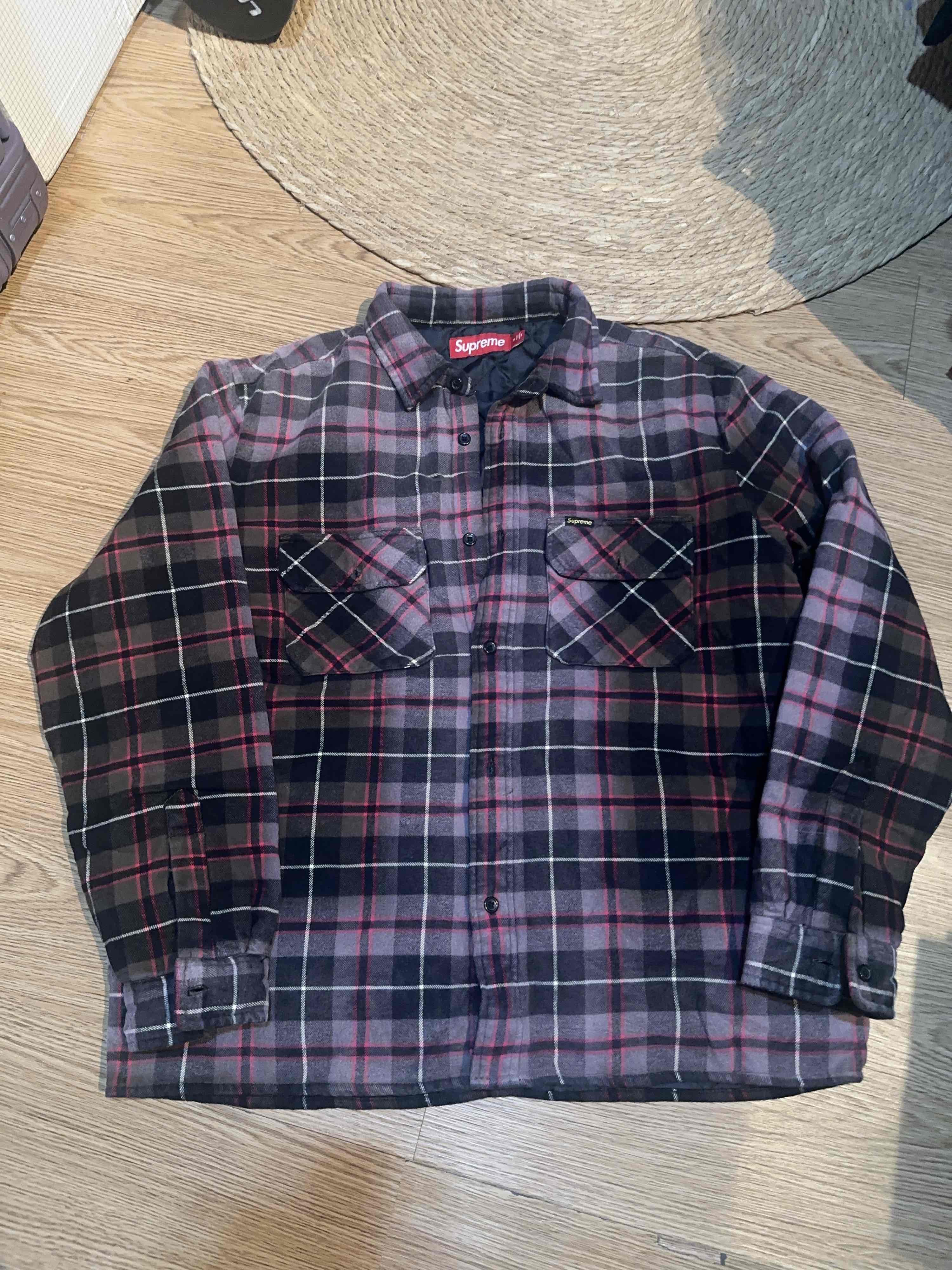 Supreme Supreme Plaid Quilted Shirt Size M Size US M / EU 48-50 / 2 - 1 Thumbnail