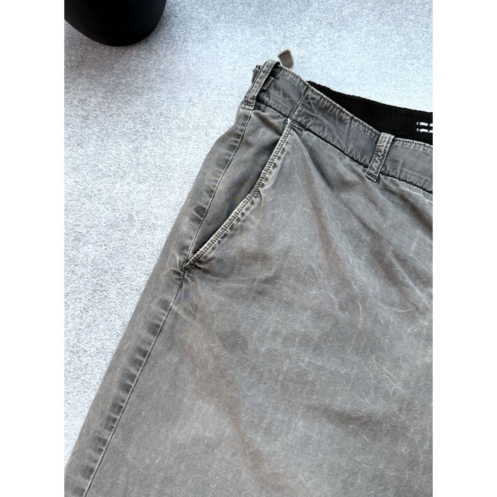 Stone Island VINTAGE Stone Island Chino Shorts Grey Garment Dyed Men’s Casual W33 Size US 33 - 4 Thumbnail