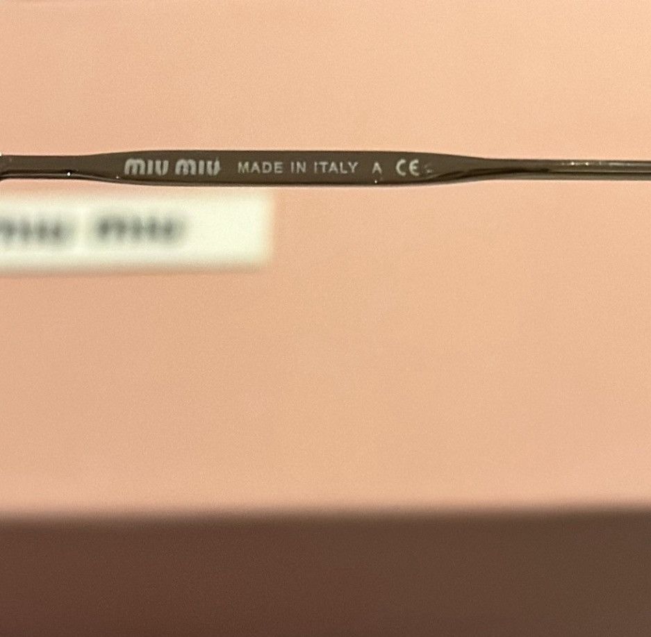 Miu Miu Miu Miu 55mm Rectangular Sunglasses Purple Gradient Lenses Size ONE SIZE - 9 Thumbnail