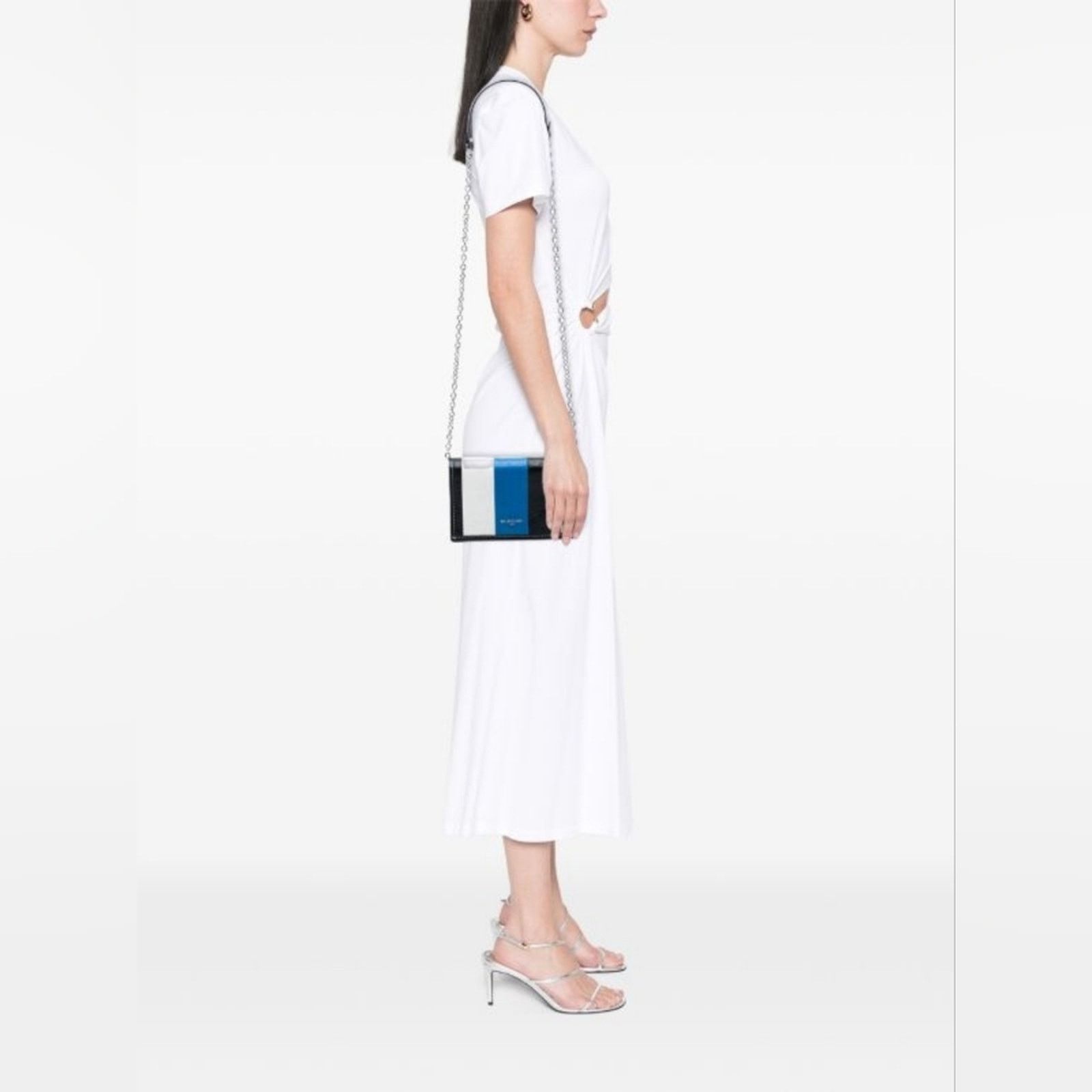Balenciaga Balenciaga Lambskin Bazar Crossbody Stripe Wallet on Chain Size ONE SIZE - 7 Thumbnail