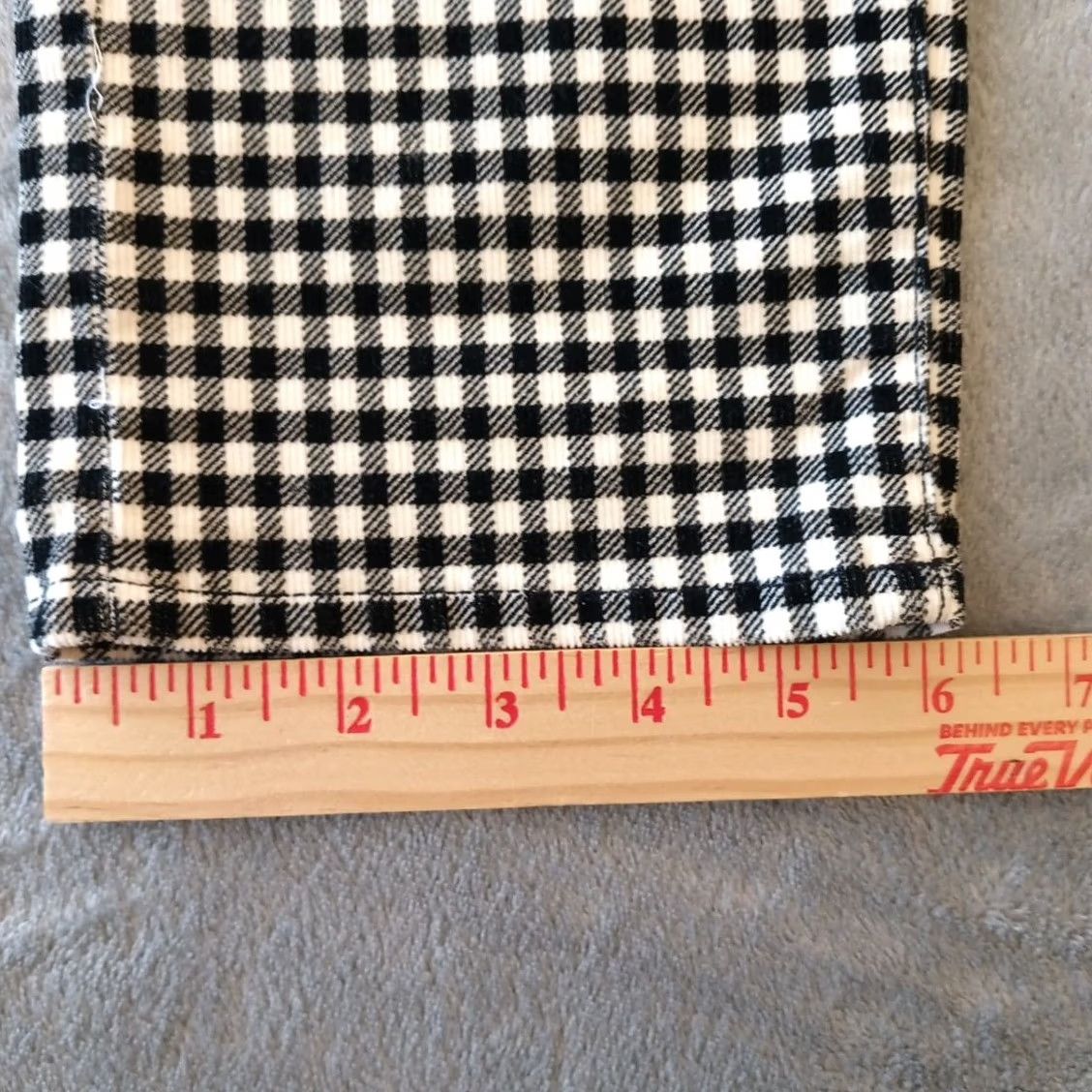Talbots Talbots Womens Pants Size 2 Black Plaid Corduroy Ankle Pockets Mid Rise 28x30.5 Size 26" / US 2 / IT 38 - 6 Thumbnail