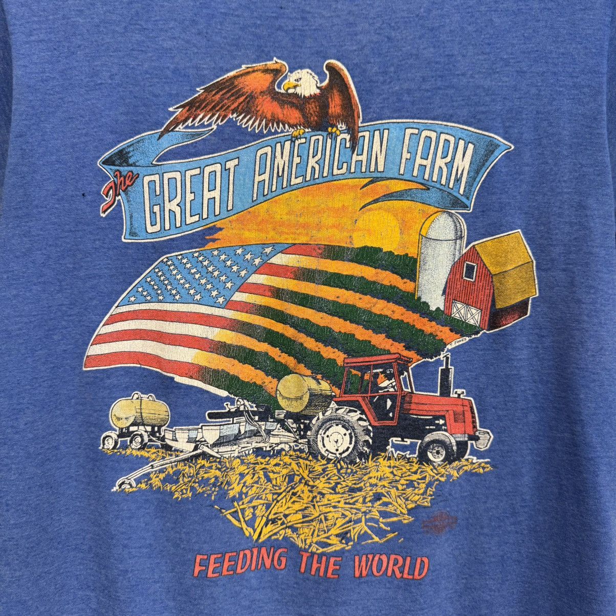 Other Vintage 90s Great American Farm The World T-Shirt Mens FOTL Size US S / EU 44-46 / 1 - 2 Thumbnail