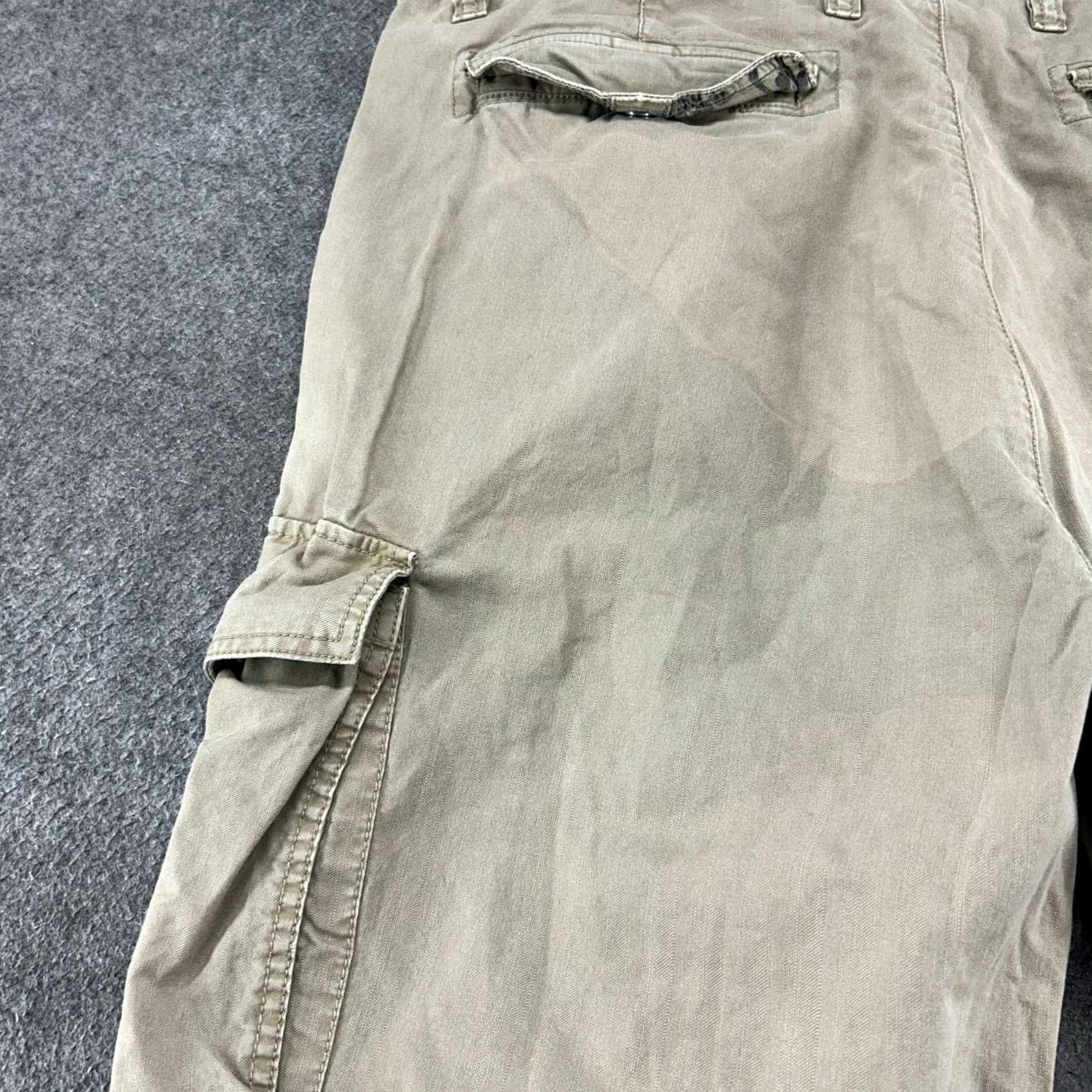 Nautica VINTAGE Nautica Pants Mens 38x30 Beige Khaki Cargo Cotton Distressed Baggy Y2K Size US 38 / EU 54 - 2 Thumbnail