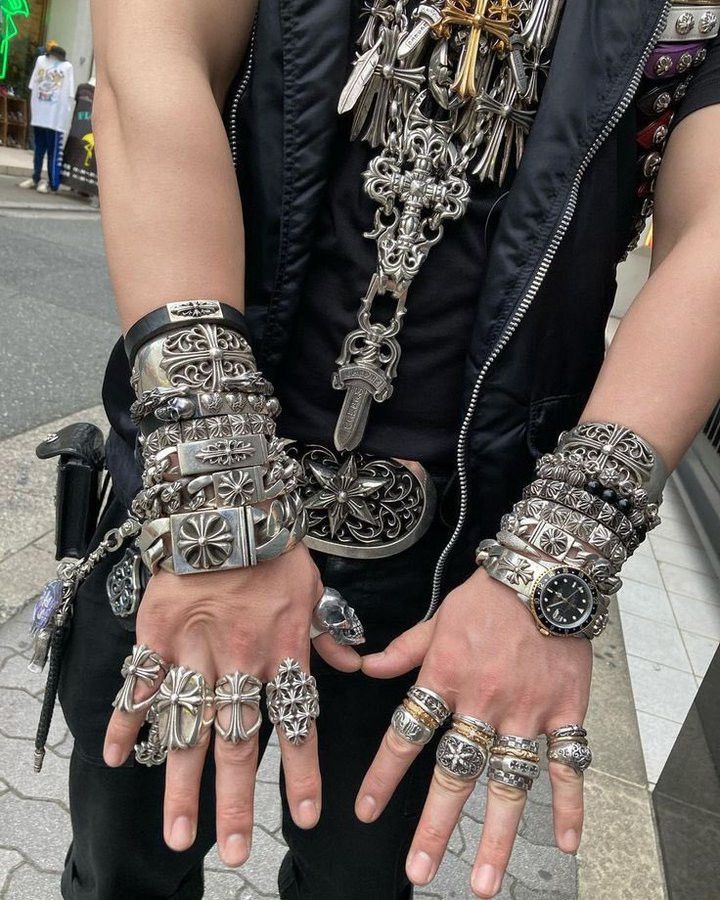 Chrome Hearts 9 Link Classic XL Cross Box ID bracelet Size ONE SIZE - 17 Thumbnail
